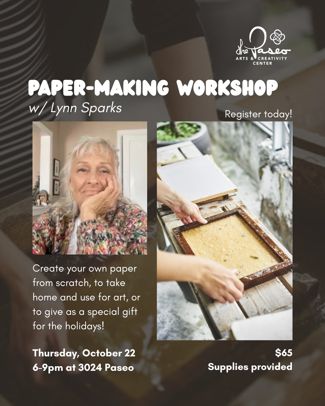 Papermaking Workshop w/ Lynn Sparks