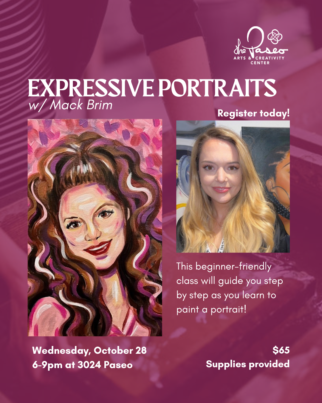 Expressive Portraits Workshop with Mack Brim