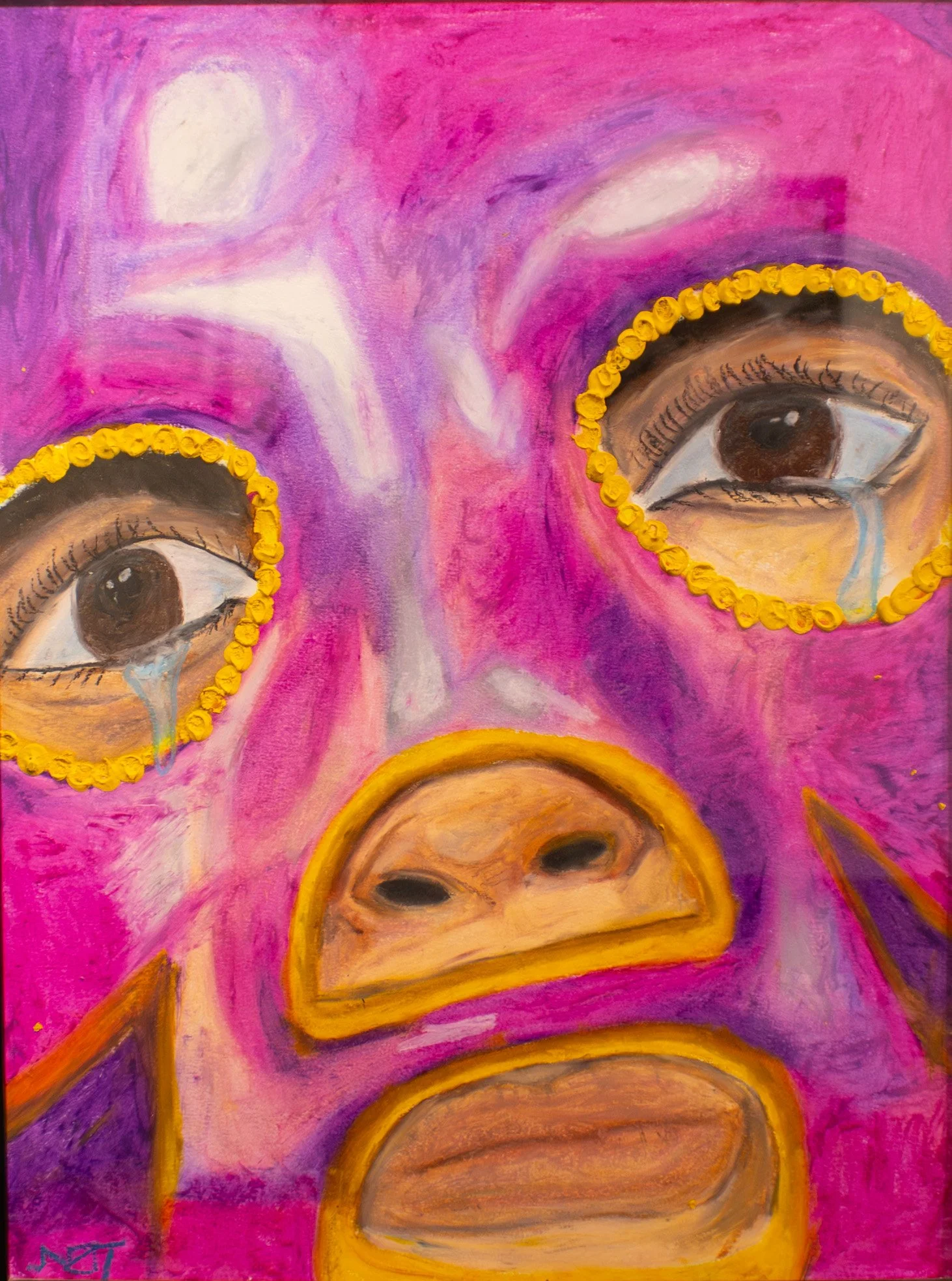 Llora, Oil pastel, $250