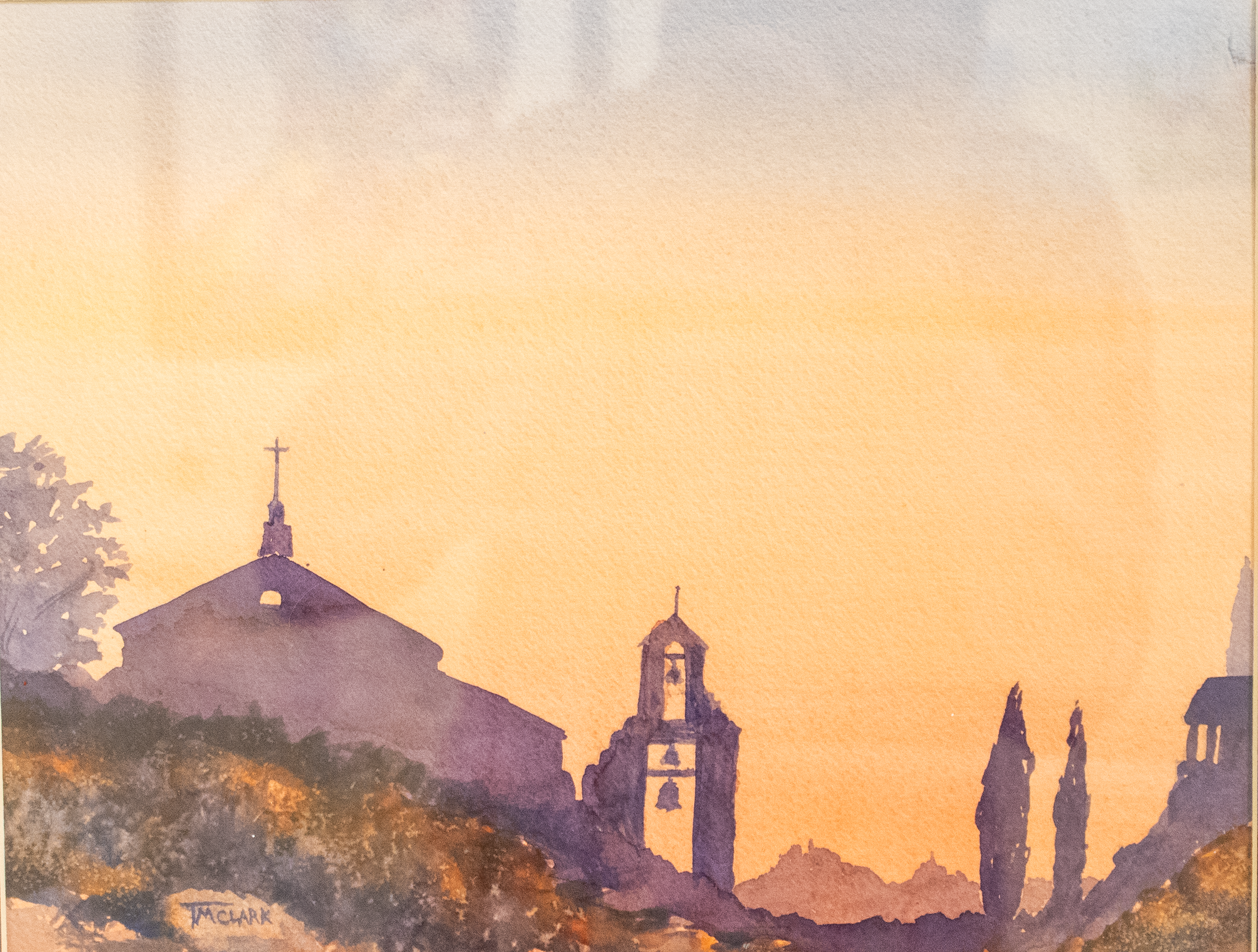 Roman Sunset - Terry Clark, watercolor, $225
