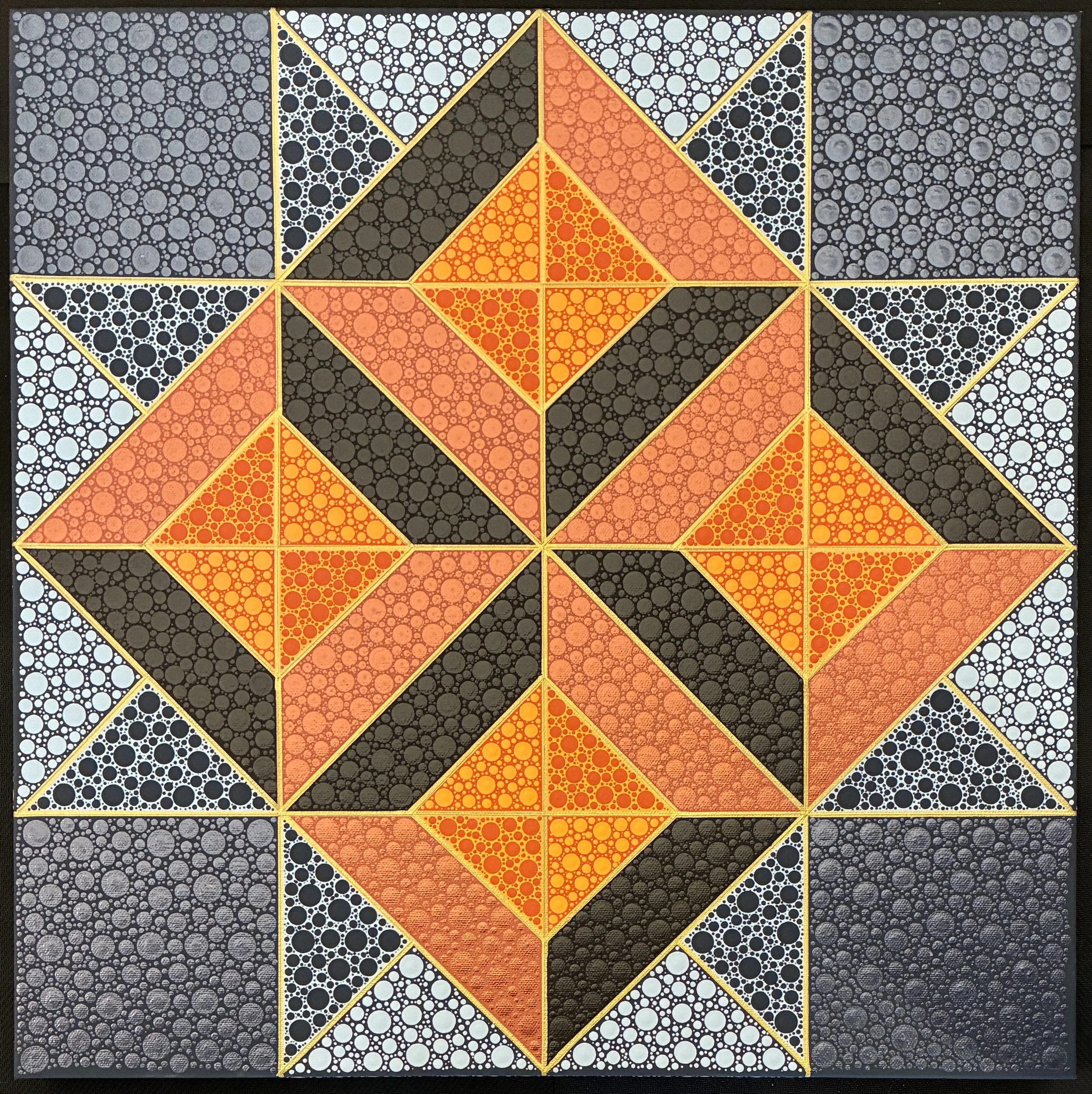 "Illusions - 1" - Carrie Daley, Acrylic on canvas, 20 x 20 in, $360