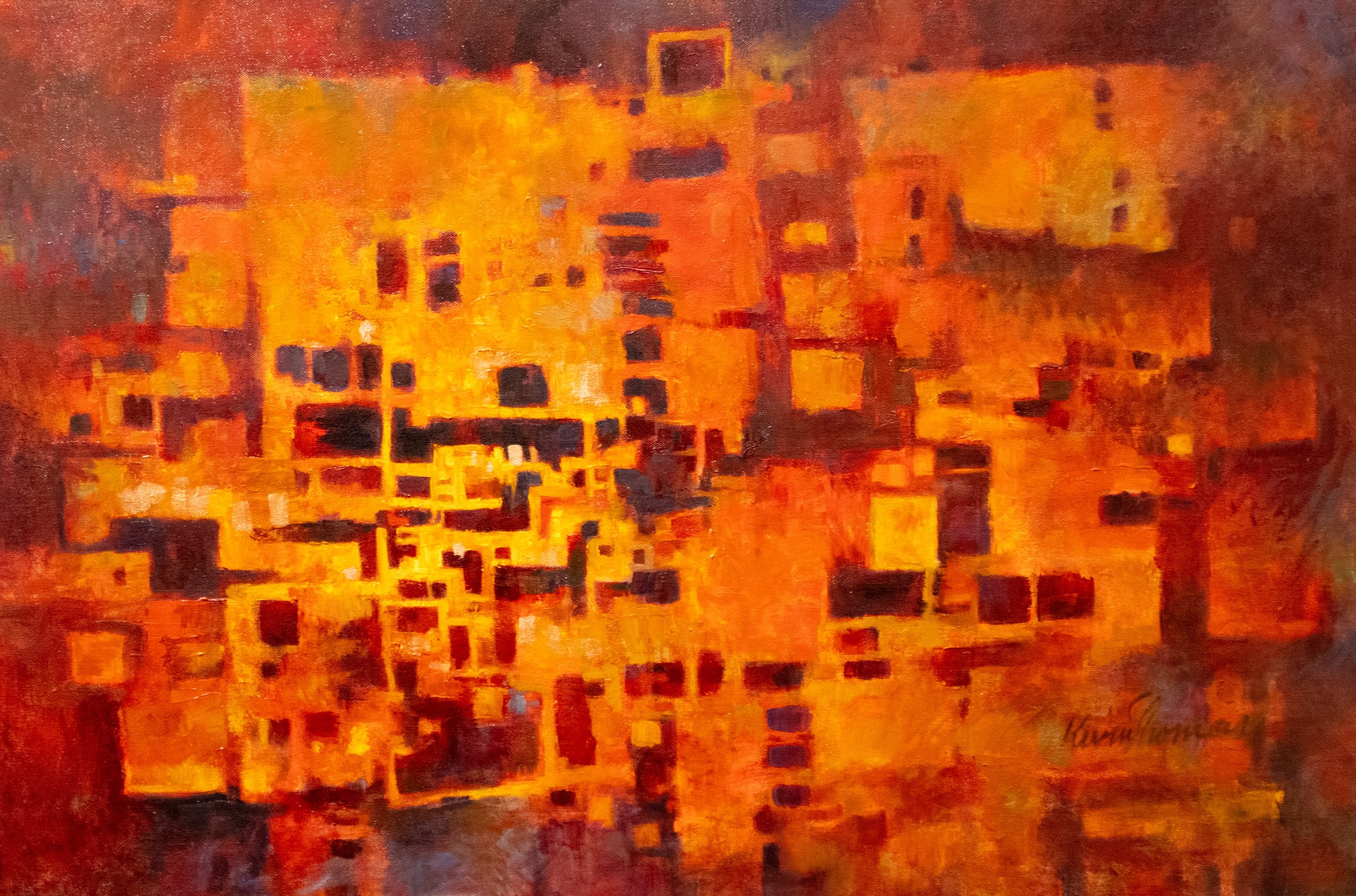 Sanctified Fire - Dr. Kevin Thomas, 36x24", $850