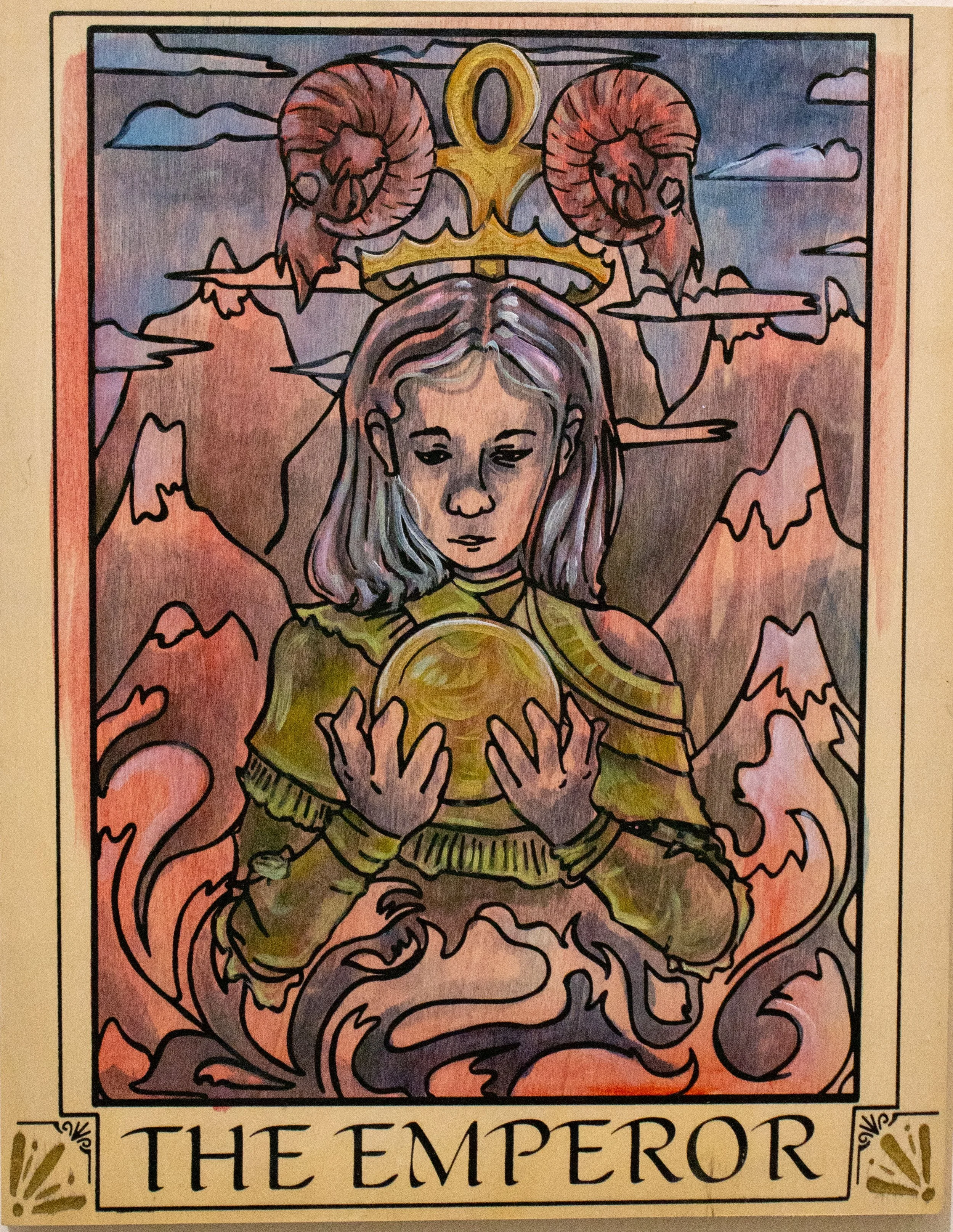 The Emperor - Aztrid Moan, 11x13", $215