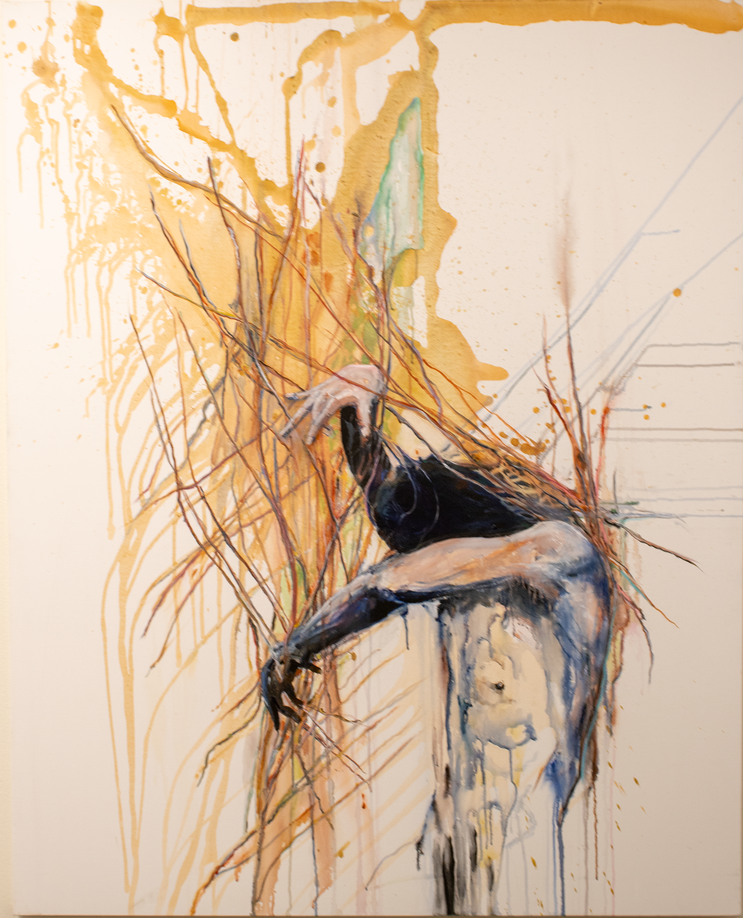 Buffalo Dance - David Gipson, acrylic, $1,500
