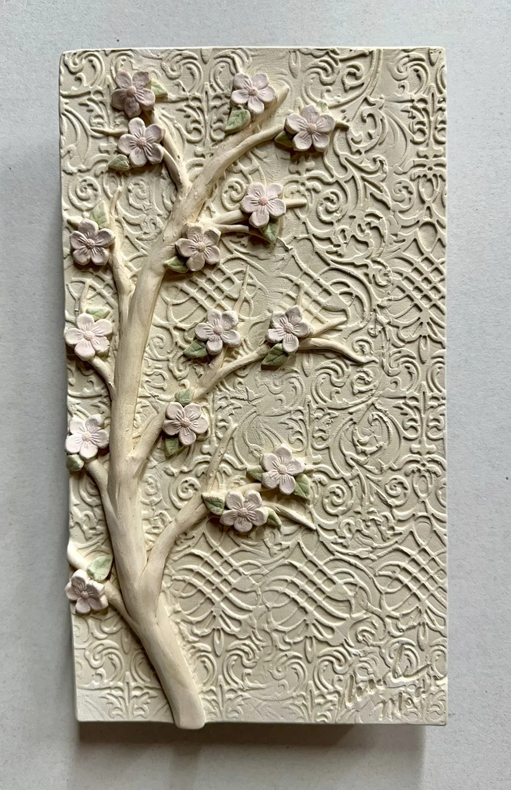 Midday Redbud - Nicole Moan, 13.5x8x2, $225