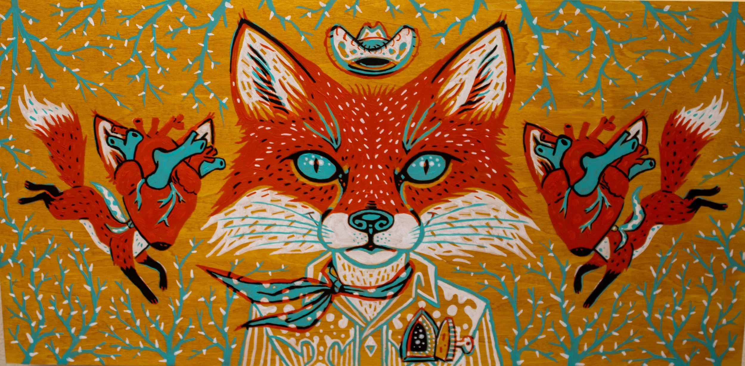 Wild at Hearts - Todd E. Clark, 24x12", $650