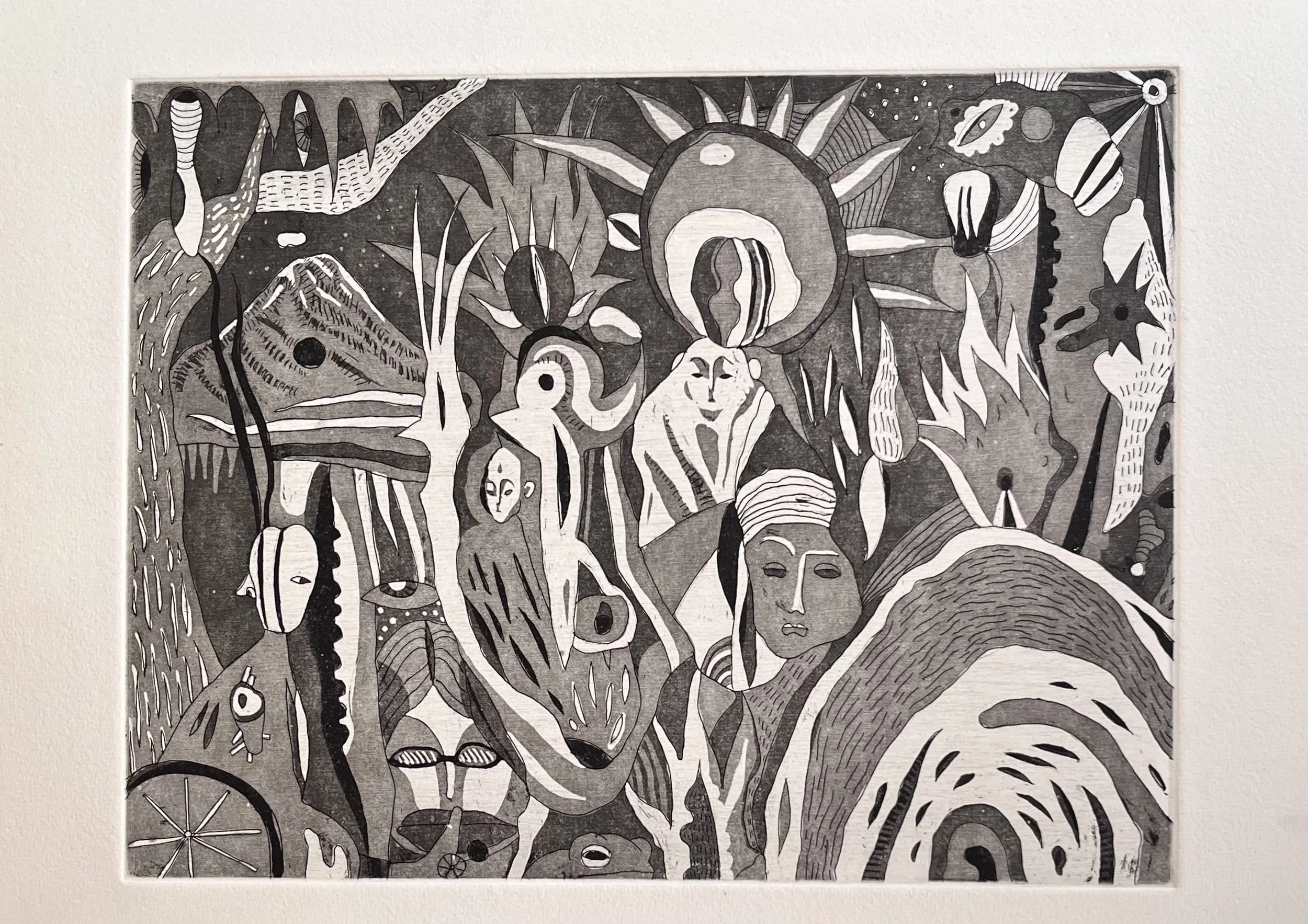 Claire and a Volcano - Candacee White, 9x12", $150
