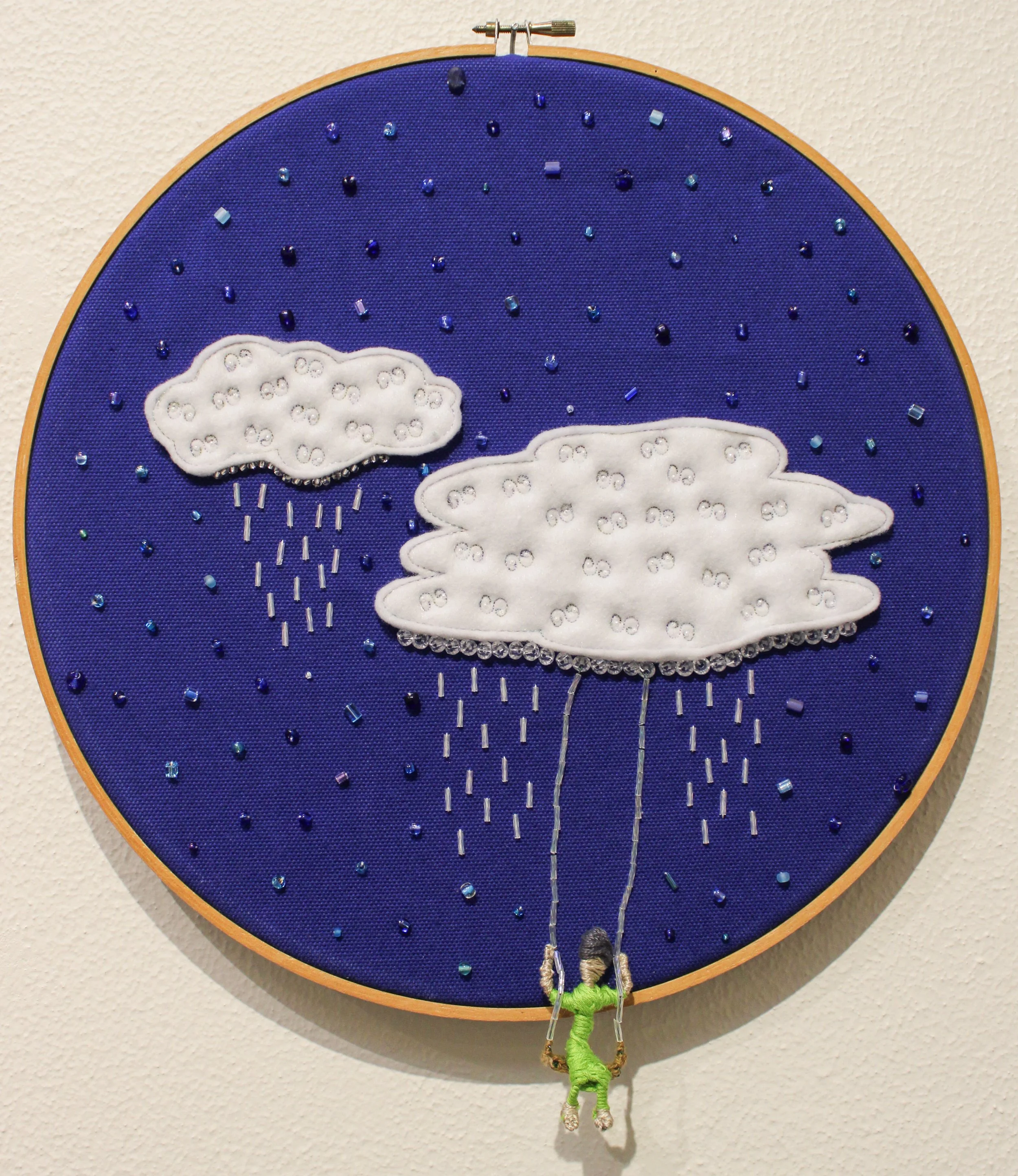 Silver Linings - Amy Jo Garner, Textile/Embroidery, $285
