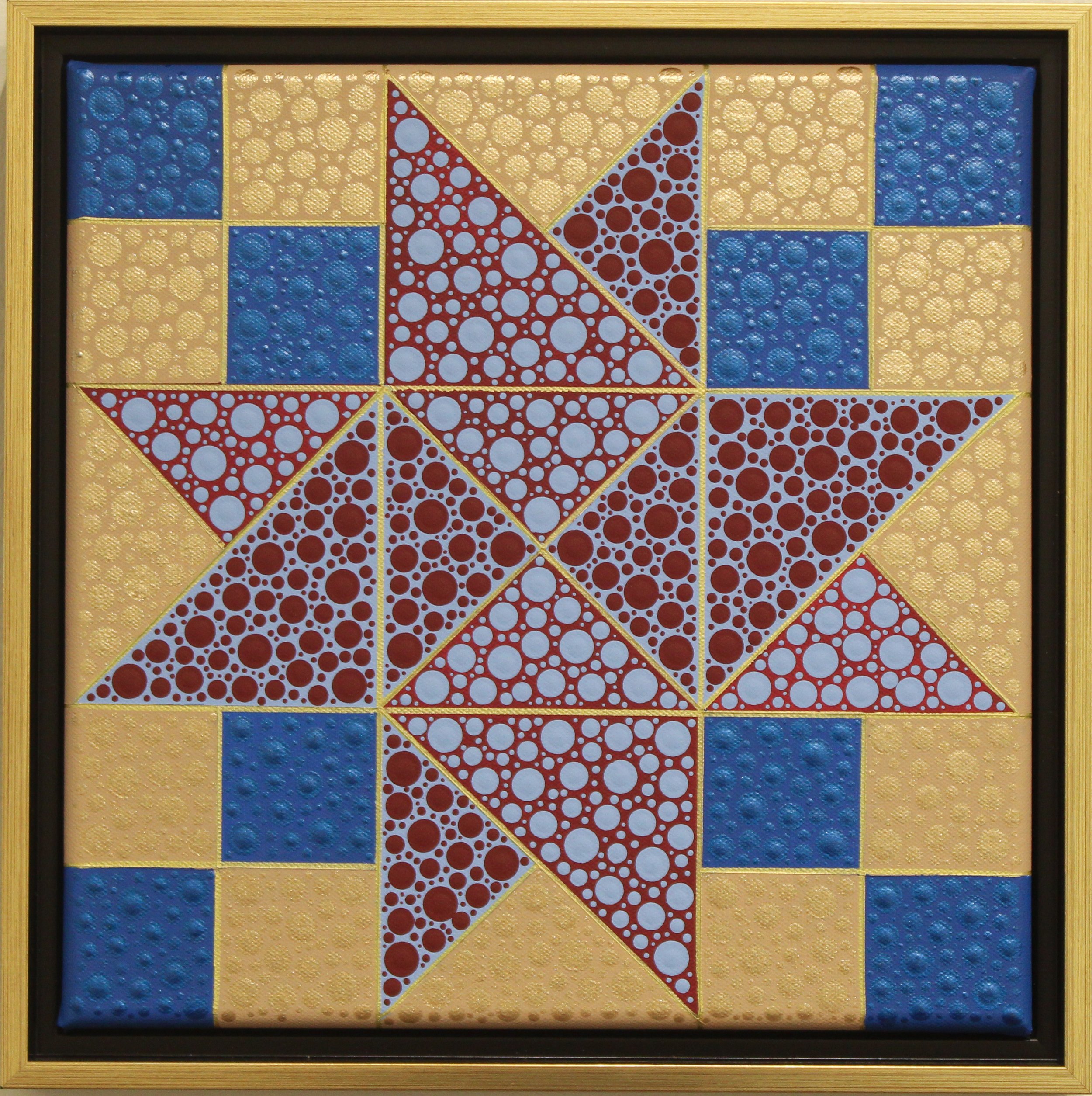 "Isabelle Star" - Carrie Daley, Acrylic on canvas, 12 x 12 in, $160