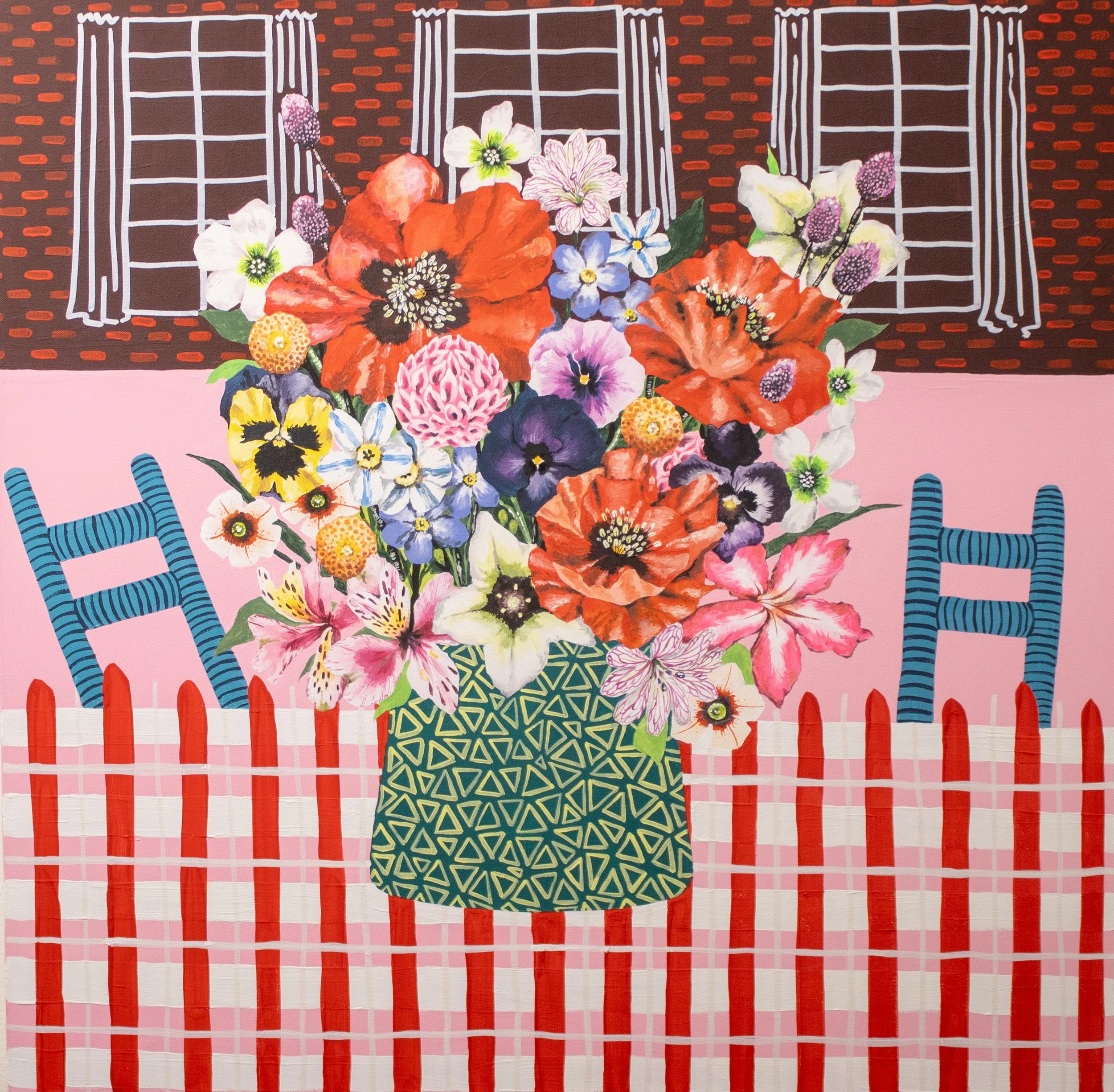 Come On Over, $2500, 36x36, gallery-wrapped canvas