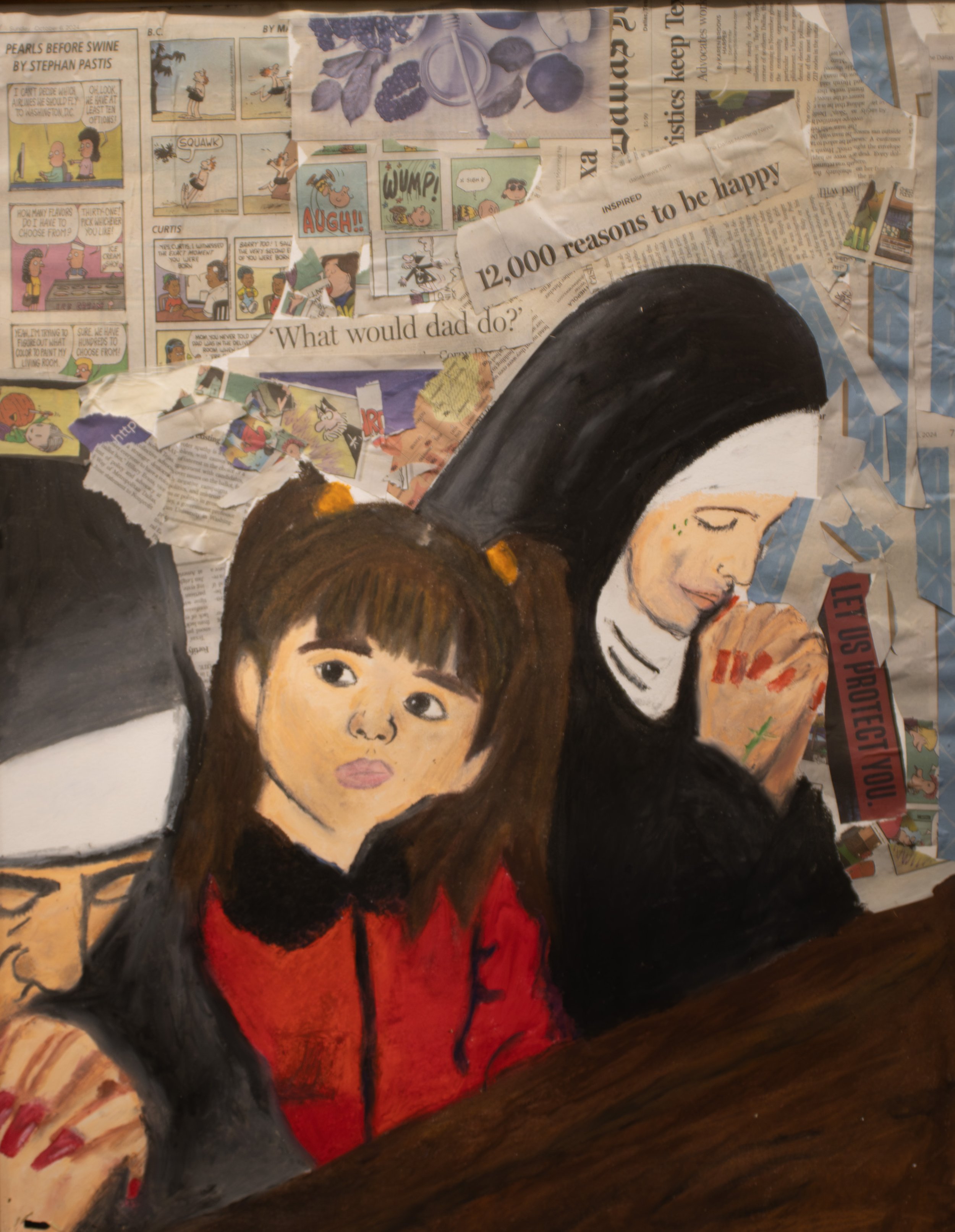 Ella Mira Arriba, Mixed media, NOT FOR SALE