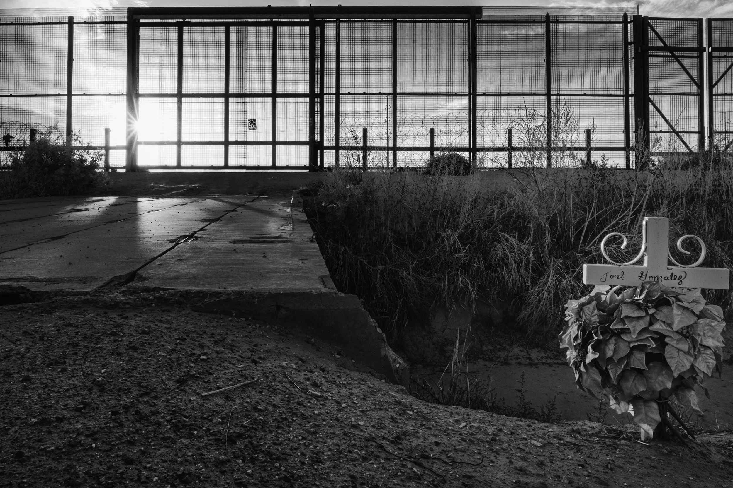 Border Wall: Where Mercy Should Have Stood - Melinda Green Harvey, 8x10, $250