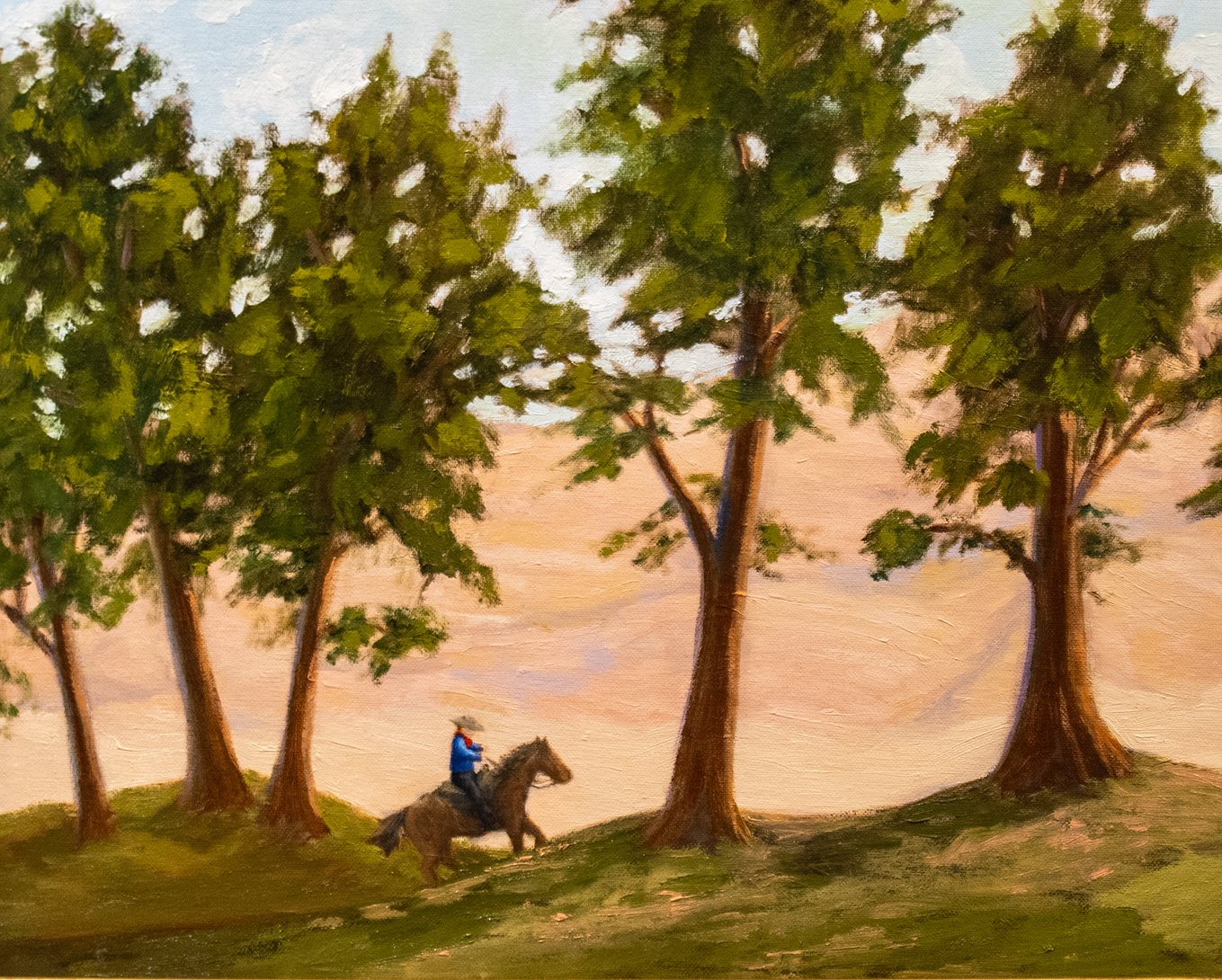 Flee - Clayton Beavers, oil on canvas panel, $300