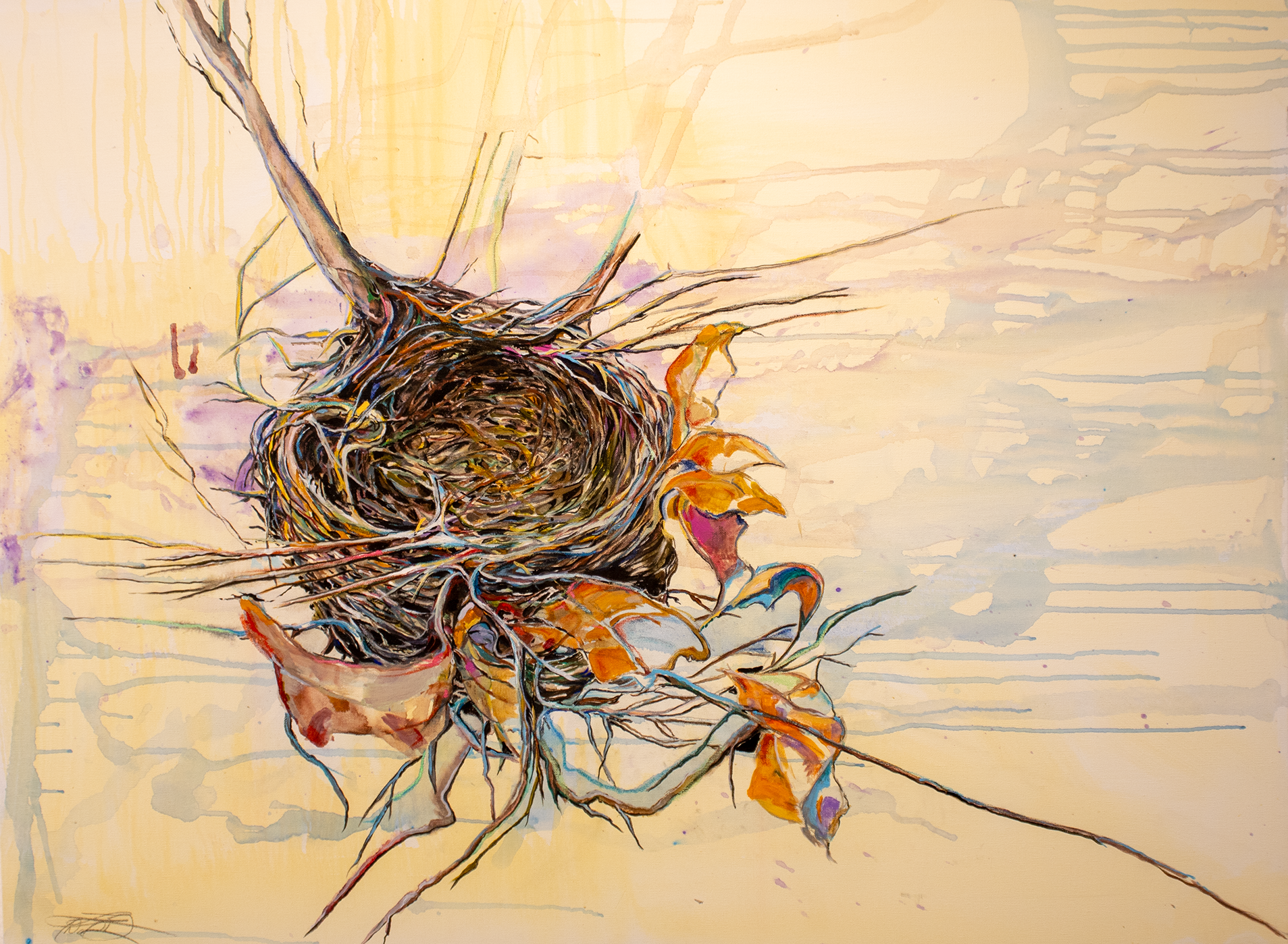 Nest II - David Gipson, acrylic, $800