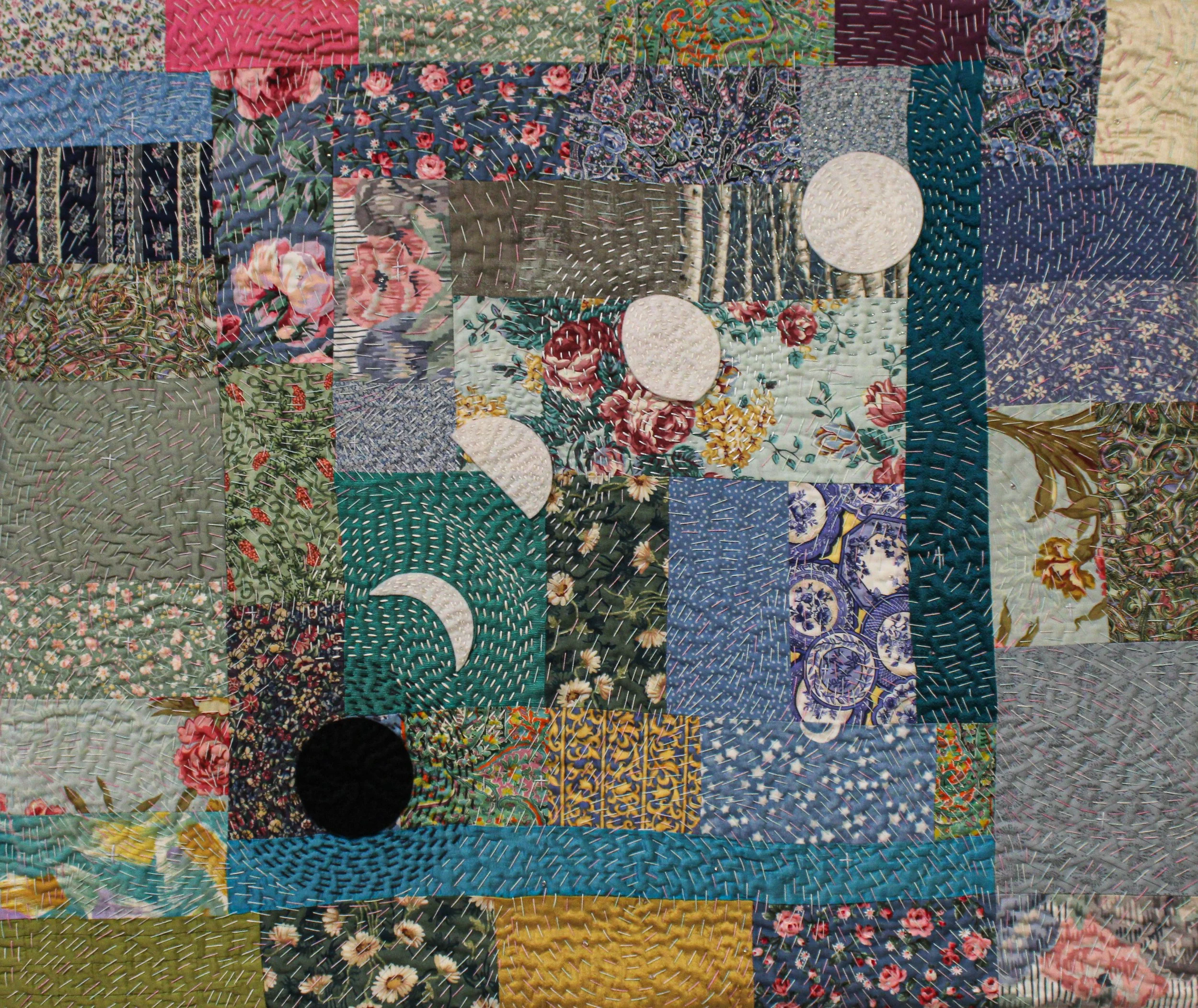 Moonlit - Amy Jo Garner, Art Quilt, $325