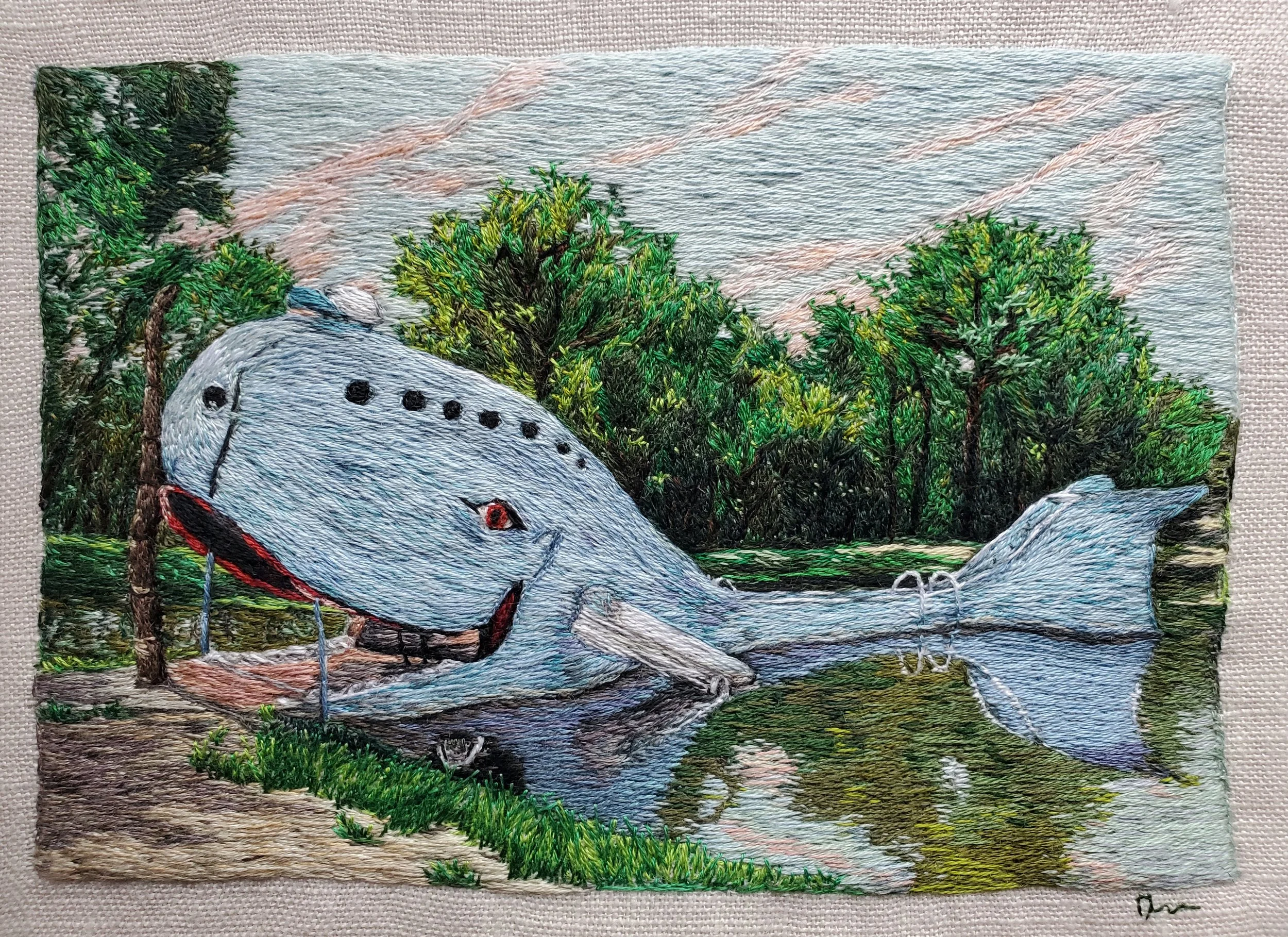 Blue Whale of Catoosa - Darci Lenker, 11x13, $1,800