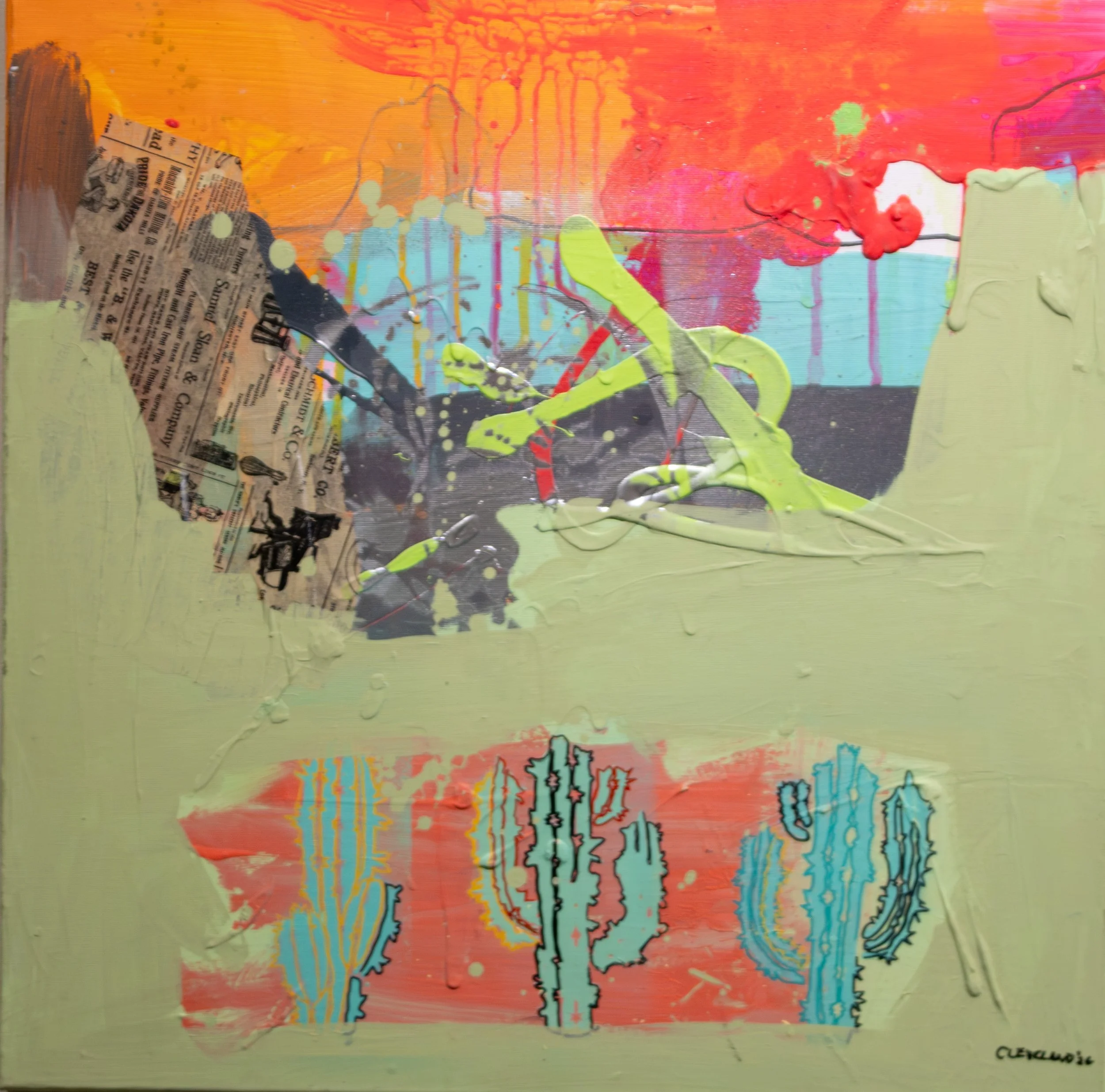 Southwest Art #2 - Taylor Cleveland, 20x20", $300