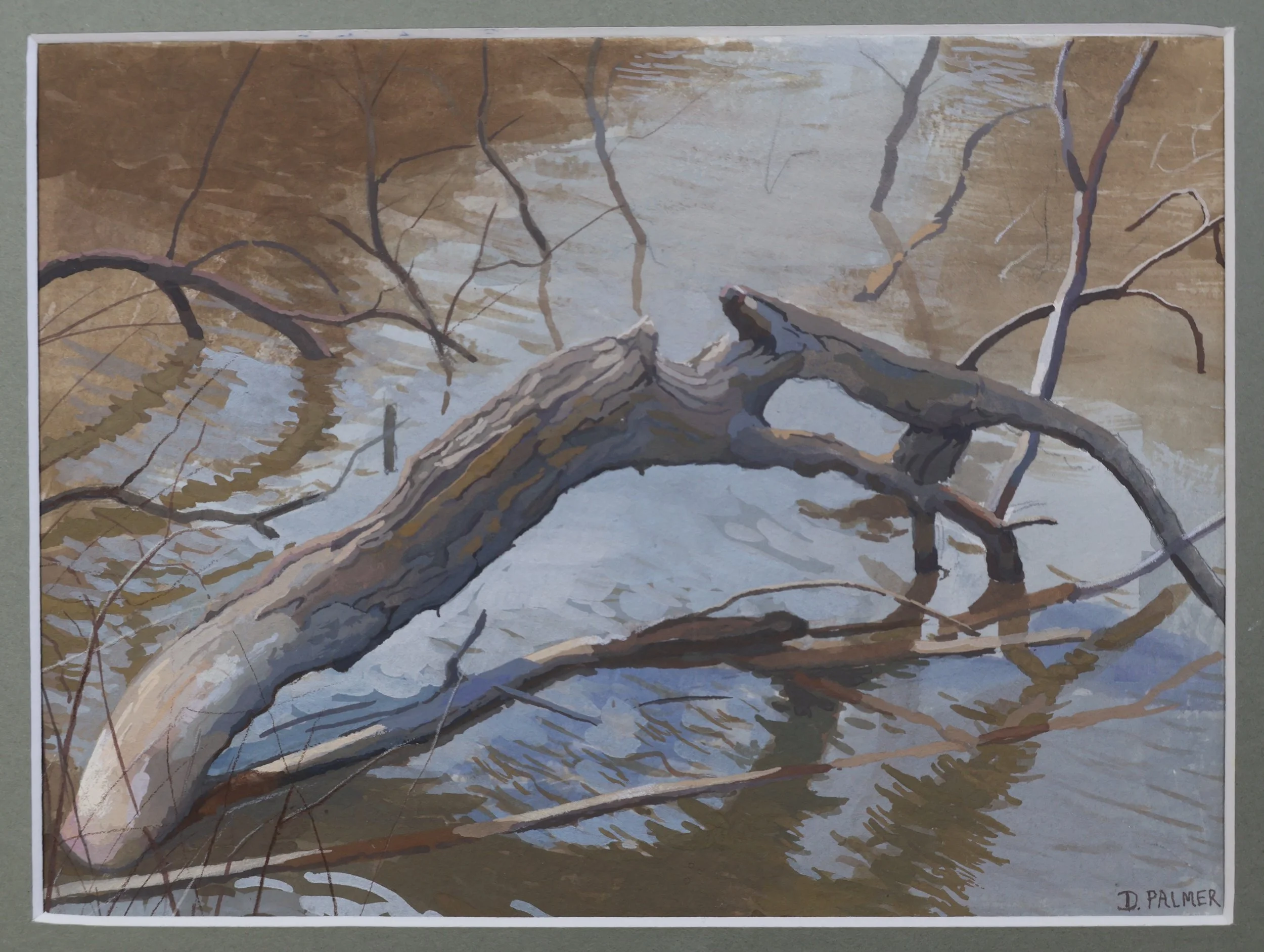 Simple Twist of Fate - David Palmer, 5.75x7.75, $350