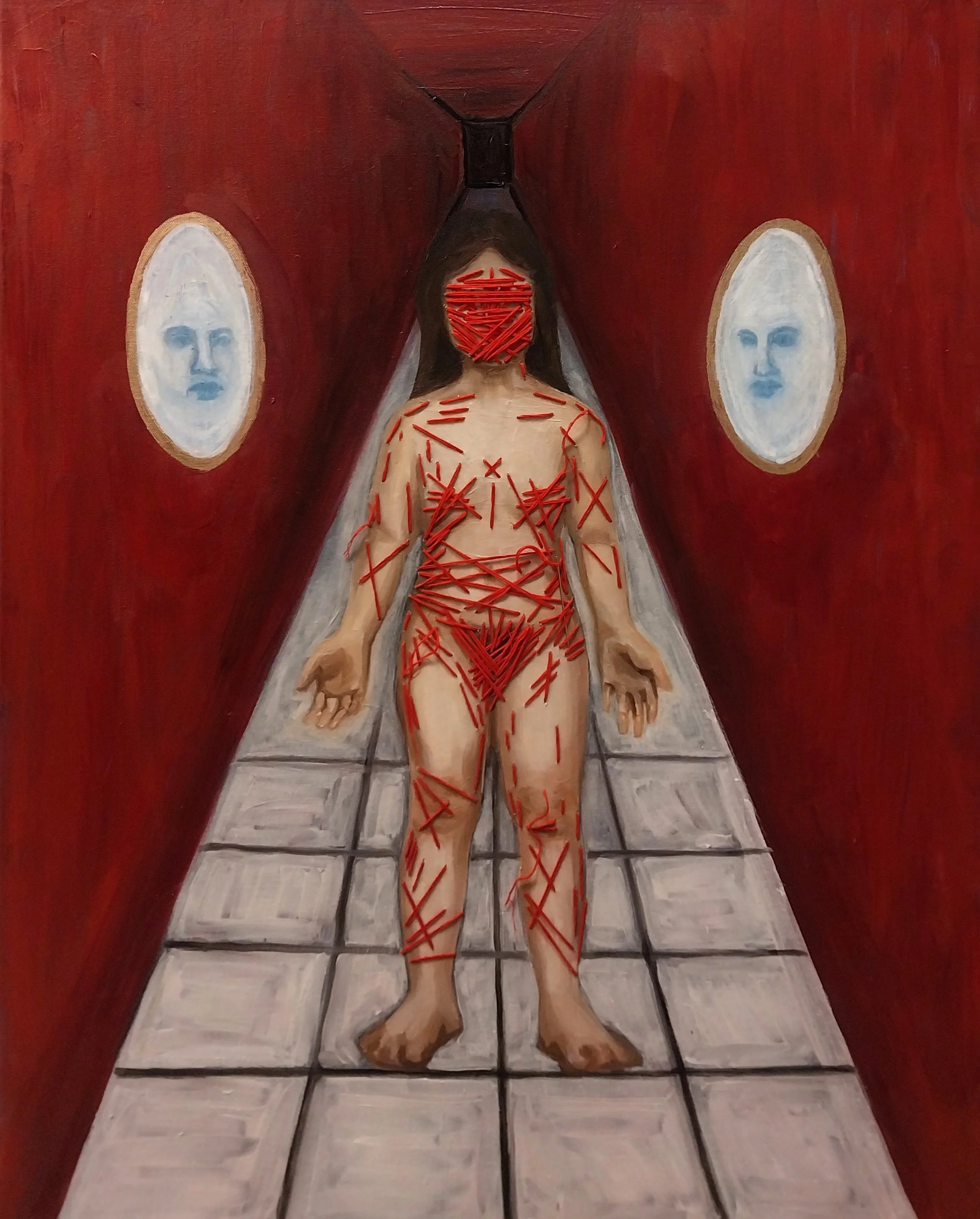 Voyeur - Jaquelin Lopez, 24x30, $500