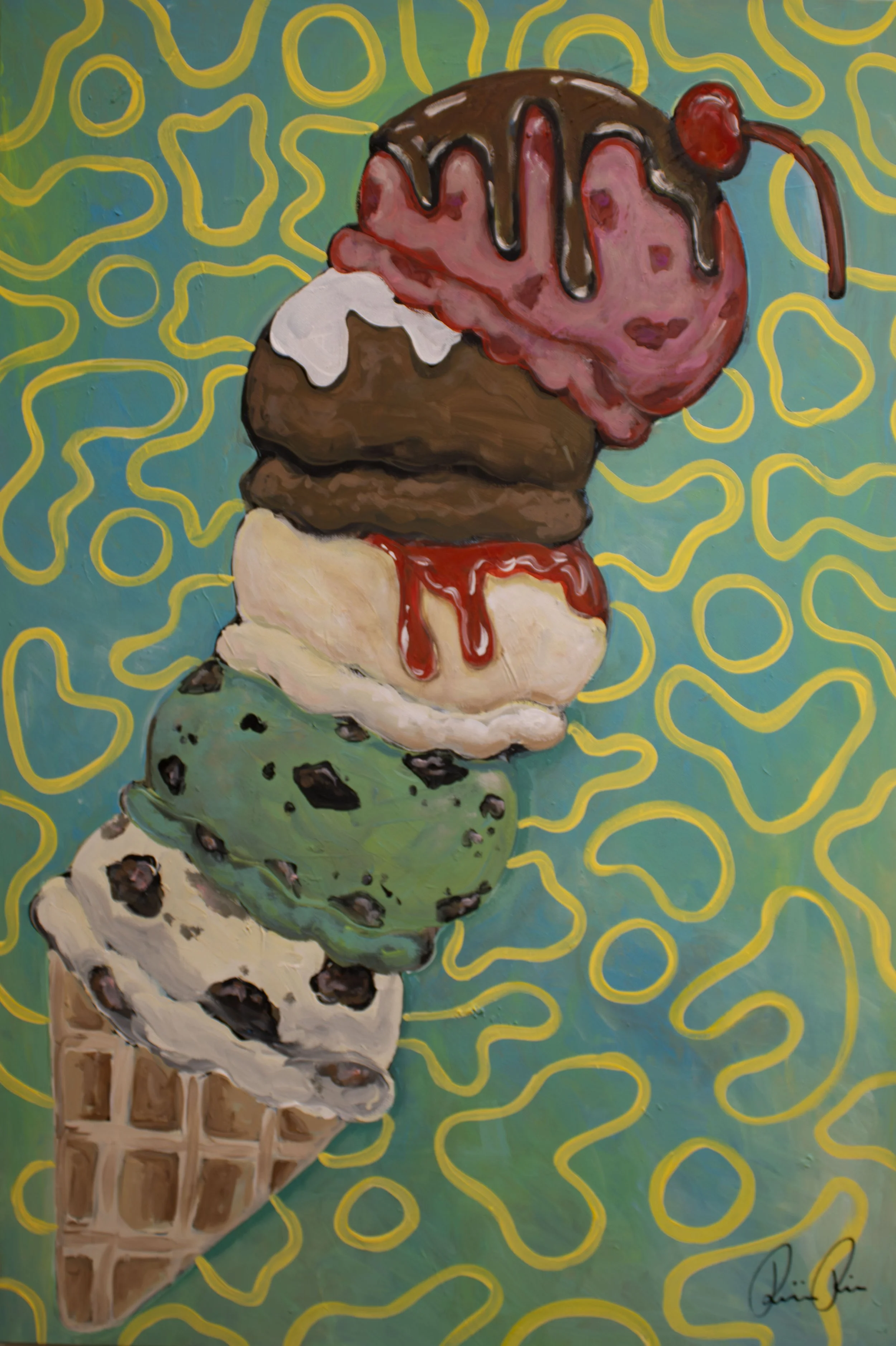 I'll Stop the World + Melt With You, Sunee Rice, $175 