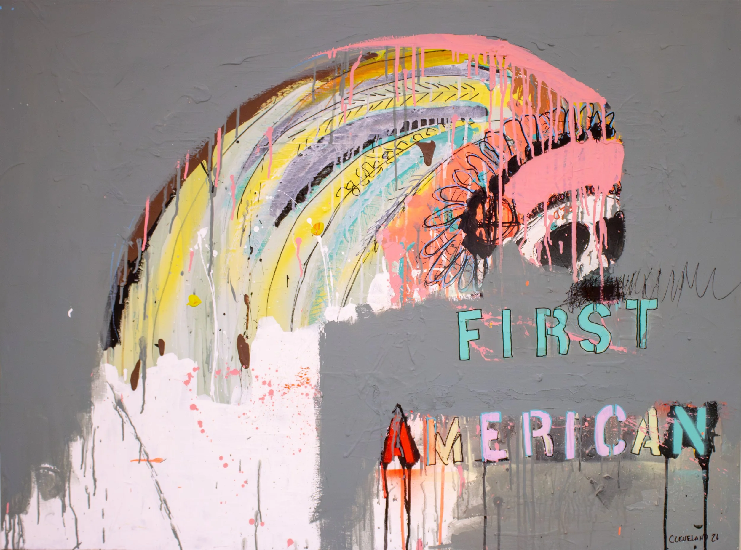 First American - Taylor Cleveland, 36x48", $800