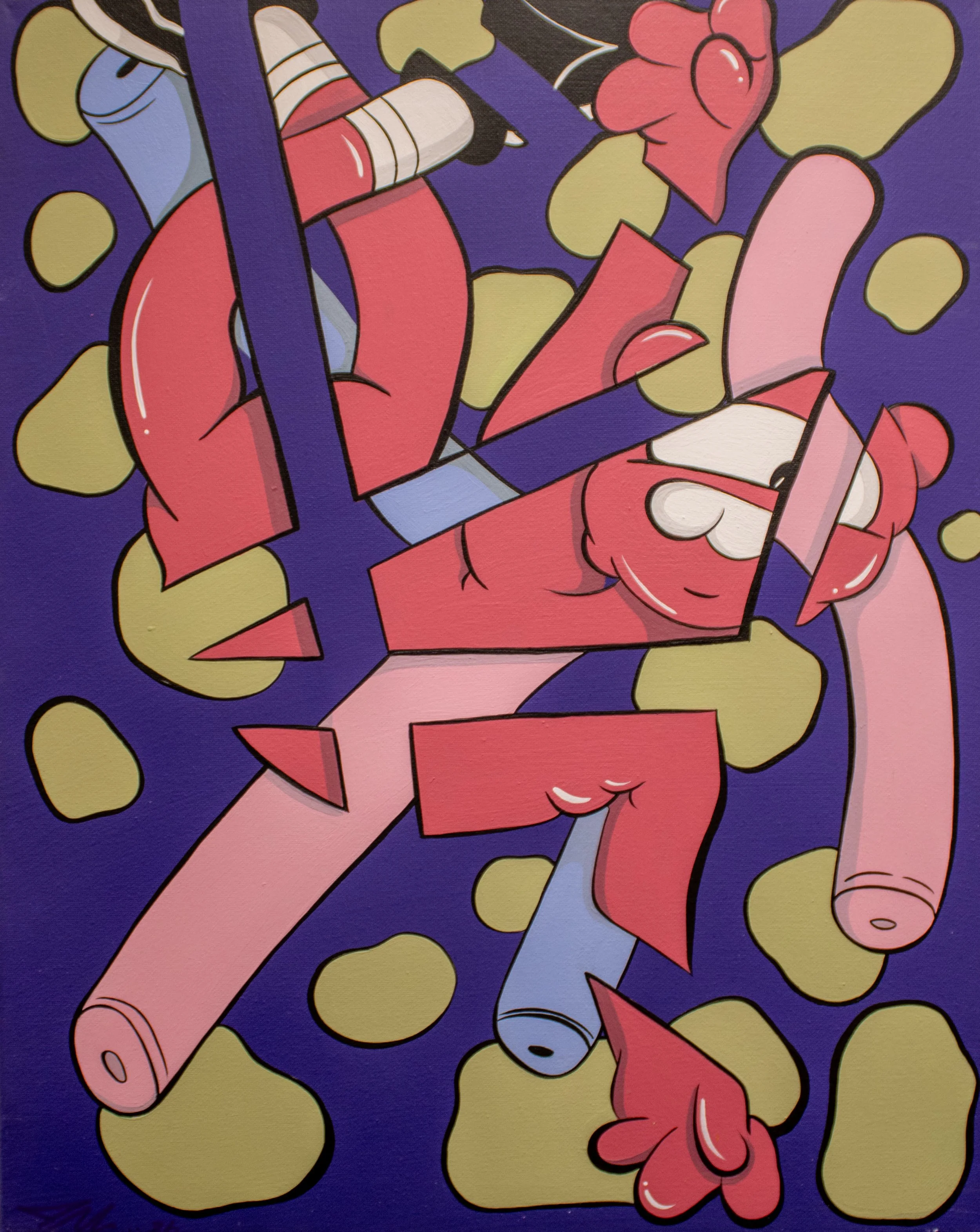 Dimensions, Acrylic, 16x20, $180