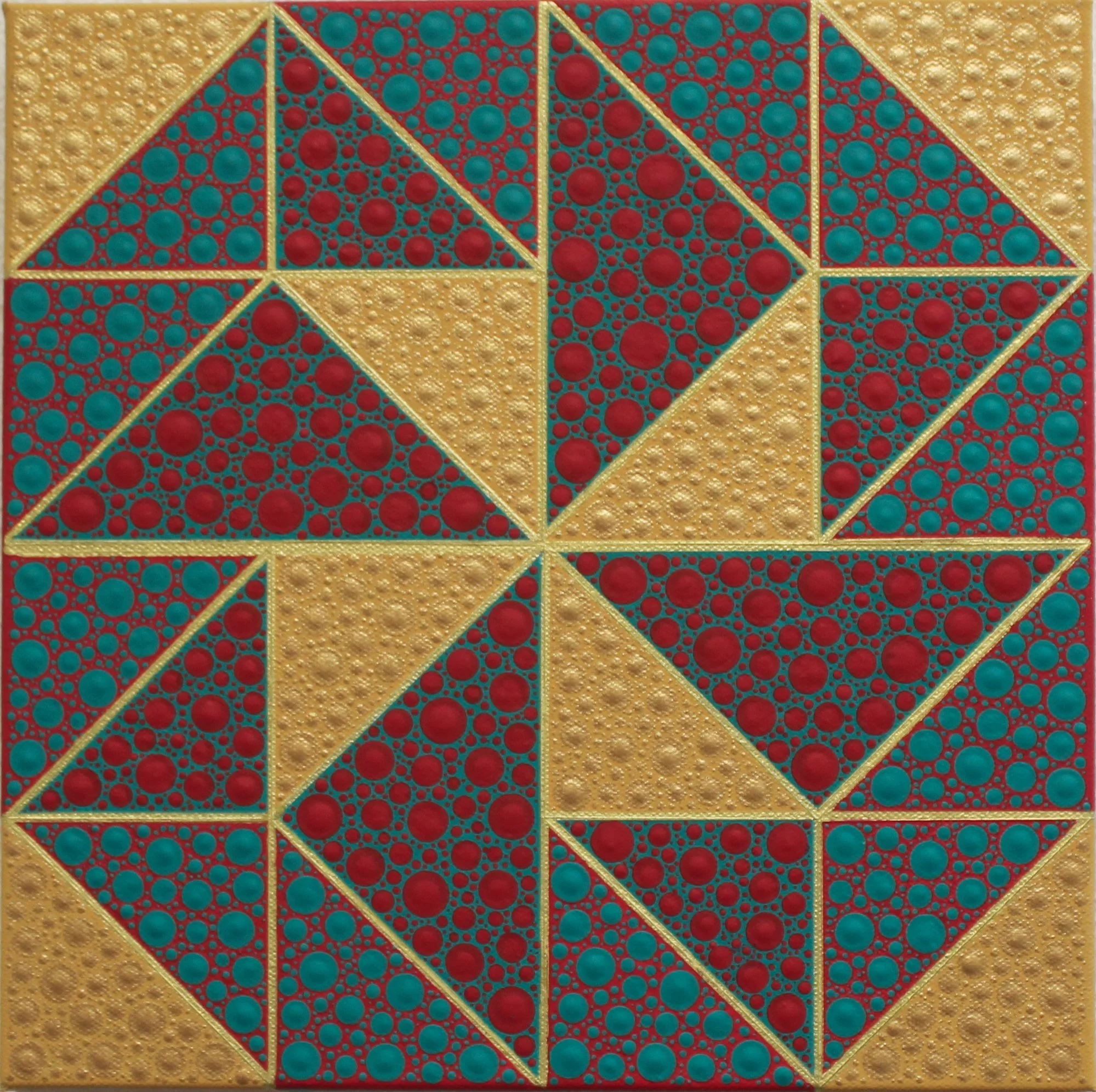 "Catch Me If You Can" - Carrie Daley, Acrylic on canvas, 12 x 12 in, $160