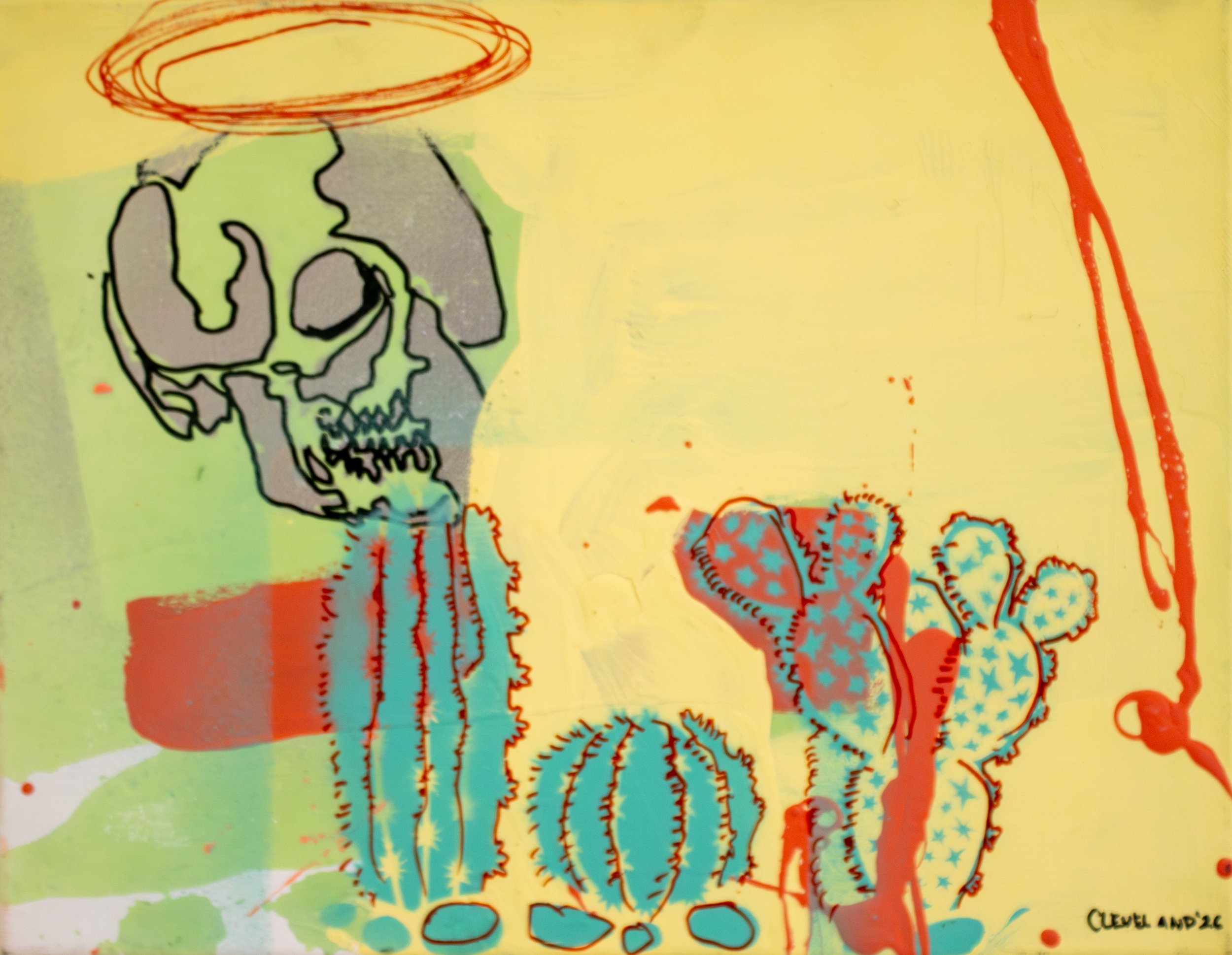 Desert Skull #2 - Taylor Cleveland, 11x14", $150