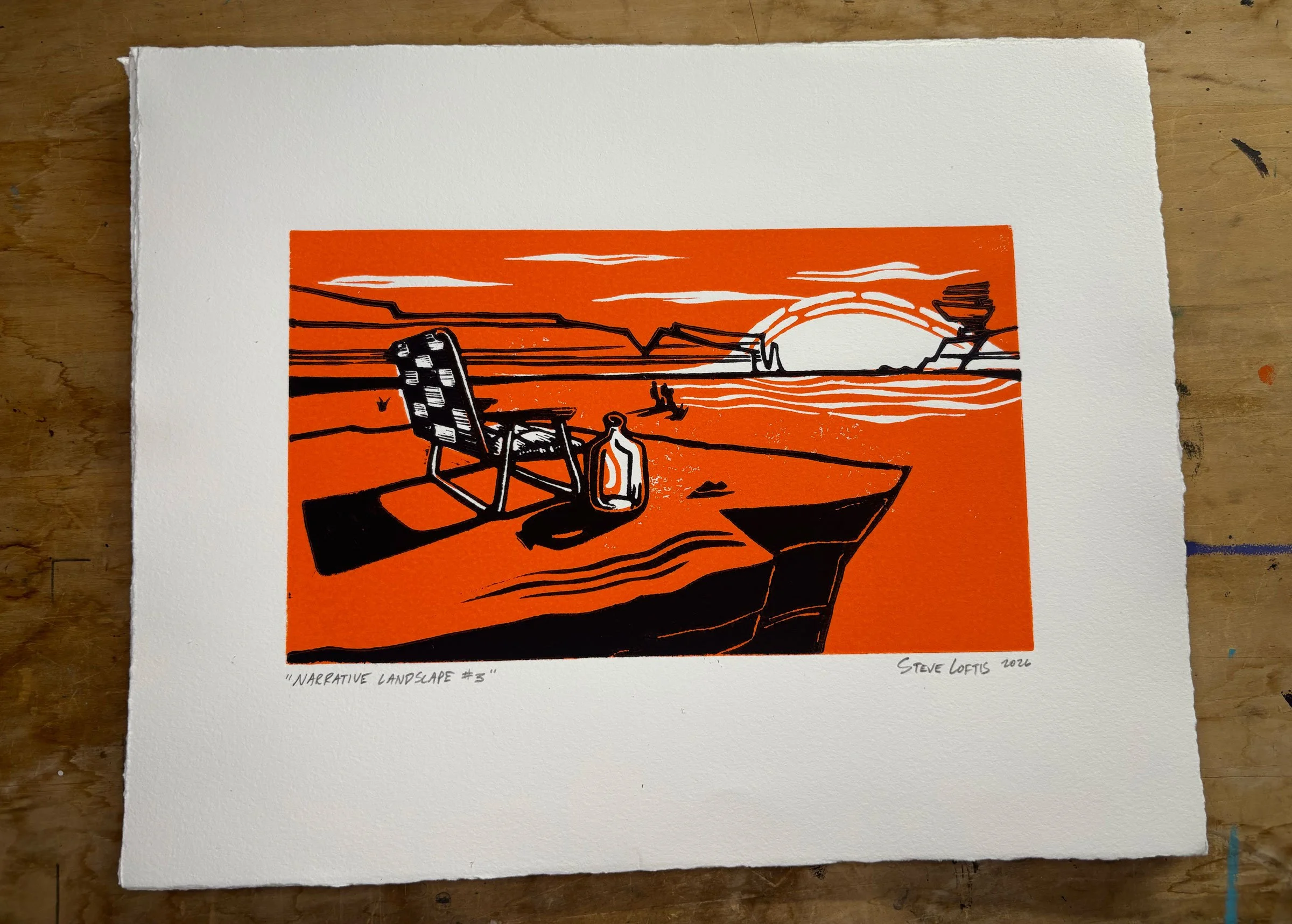 Narrative Landscape #3 - Steve Loftis, 13x16", $60