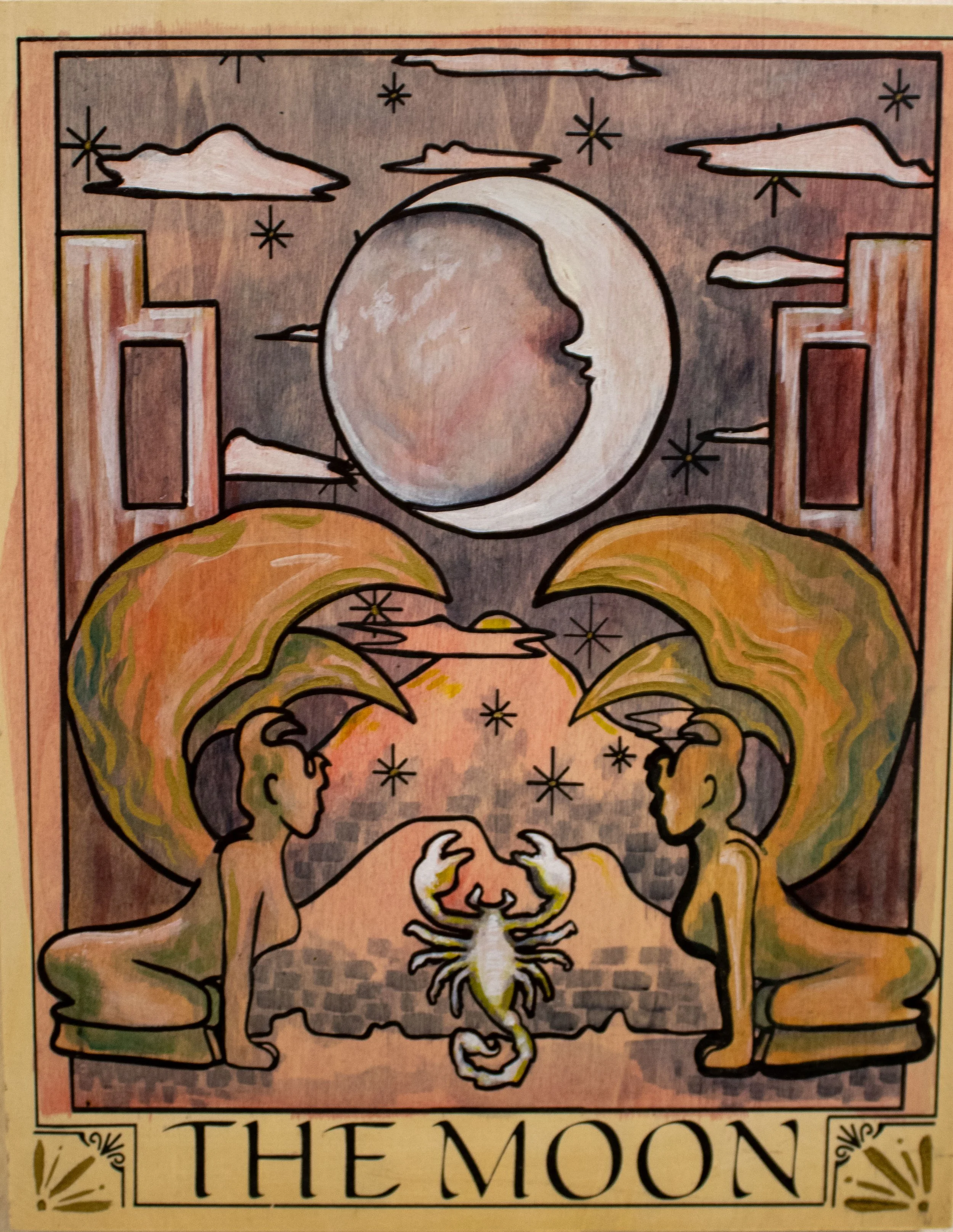 The Moon - Aztrid Moan, 11x13", $215