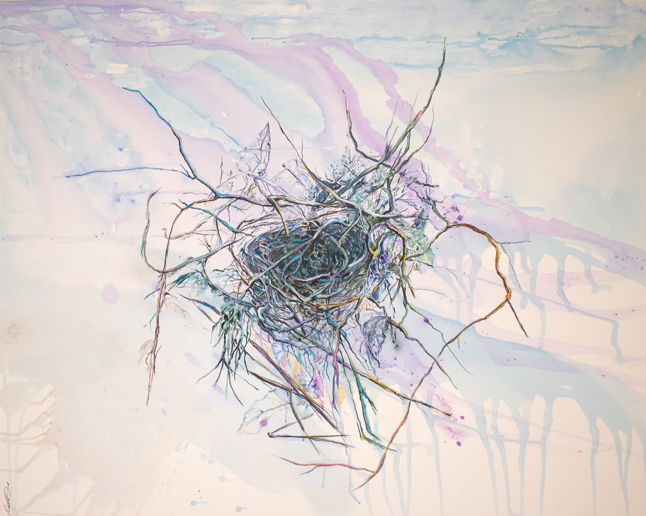 Rooted and Unbound - David Gipson, acrylic, $1,500