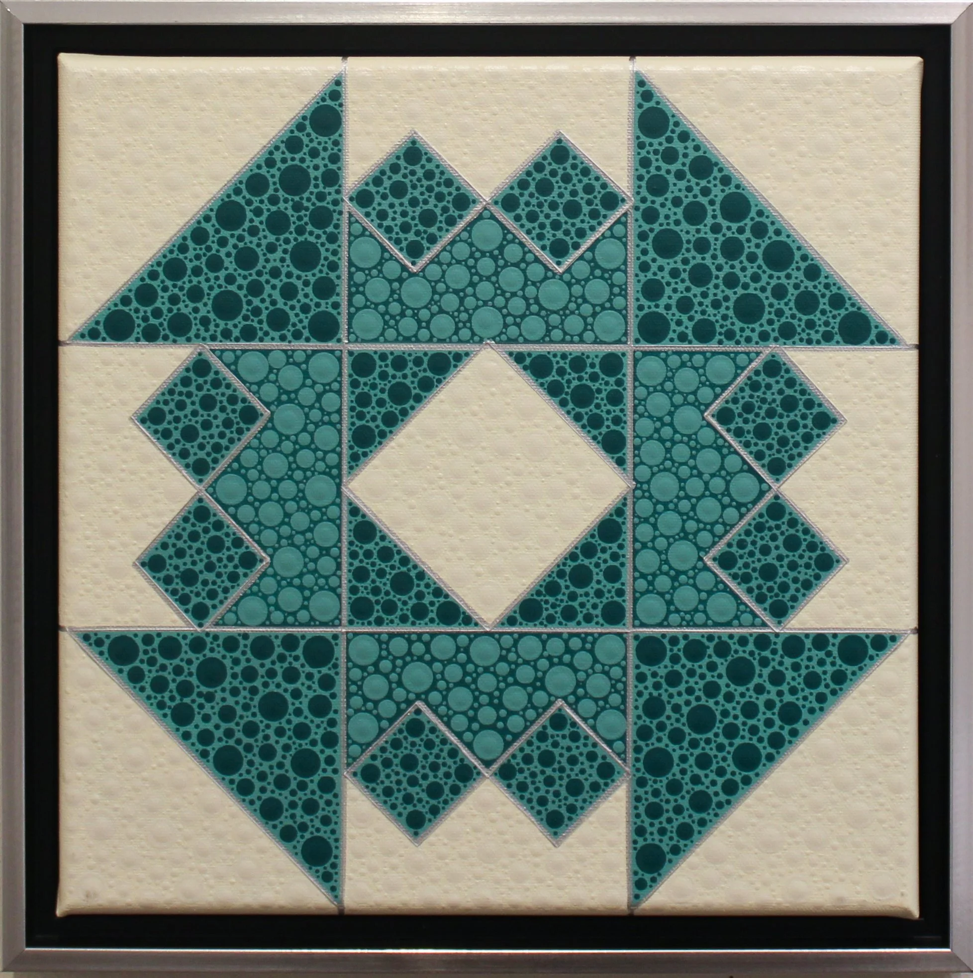 "Aunt Vinah's Favorite" - Carrie Daley, Acrylic on canvas, 12 x 12 in, $160