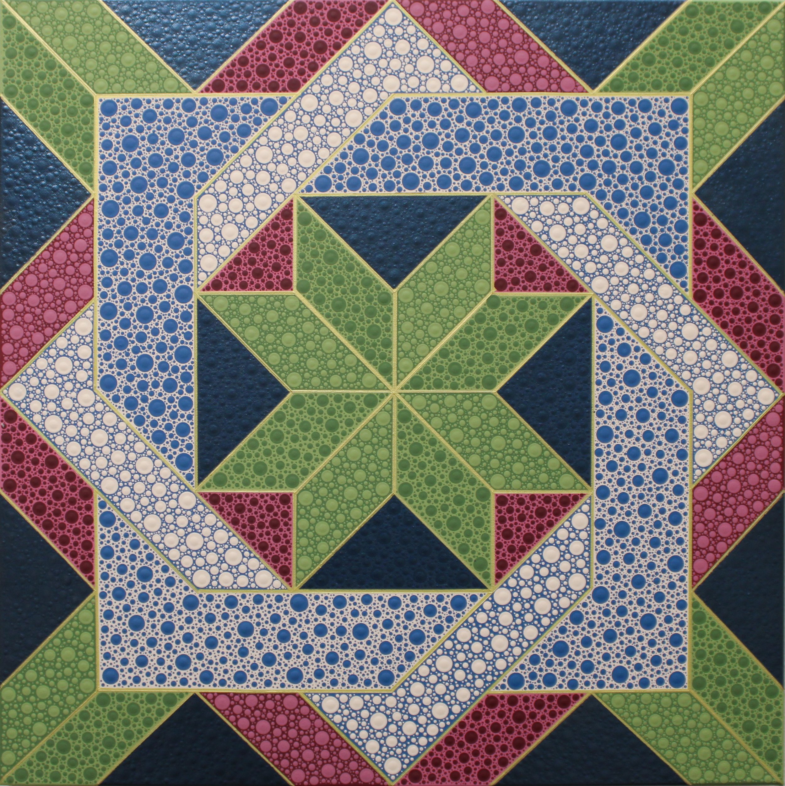 "Carpenter's Square" - Carrie Daley, 24 x 24 in, $420