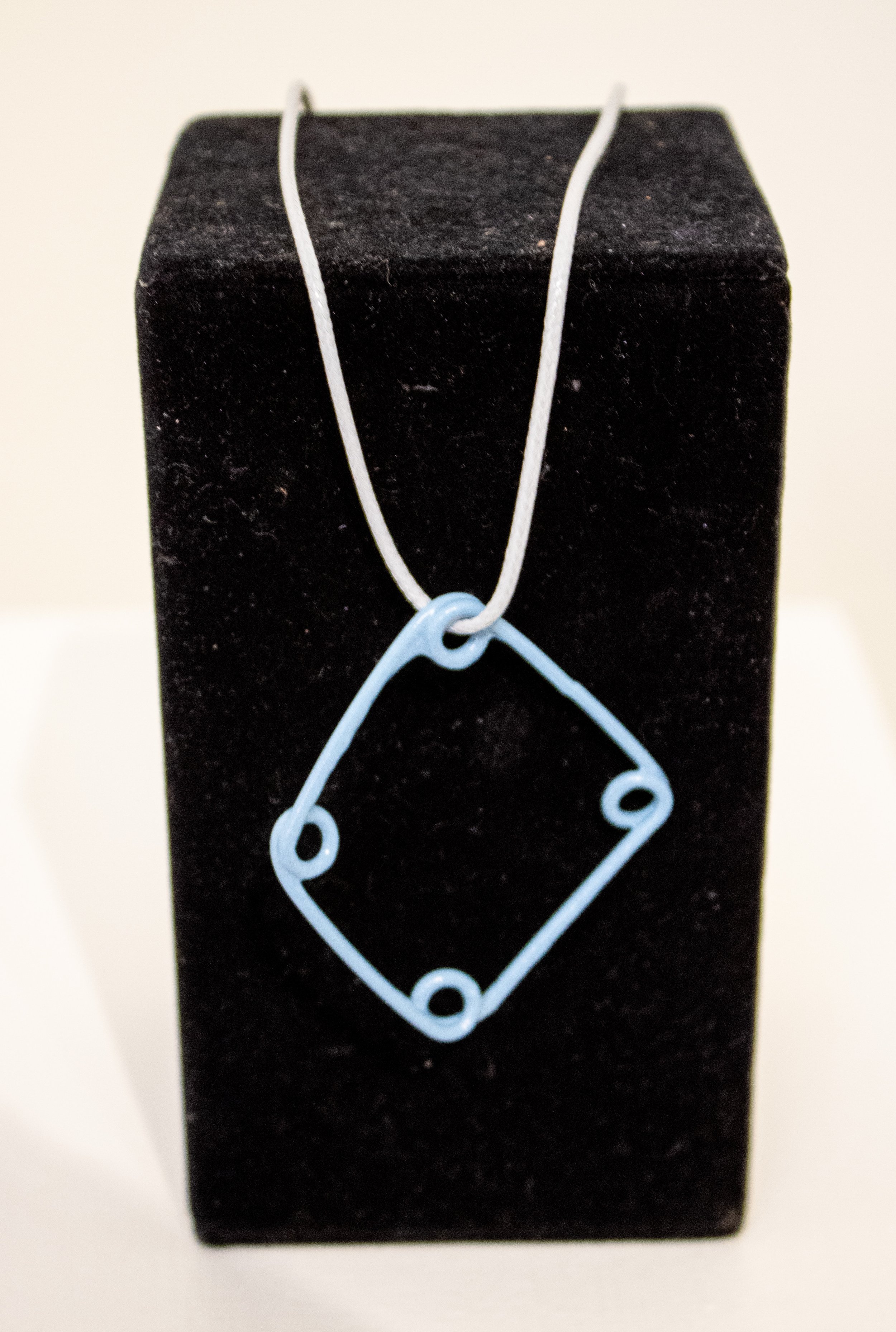 Organic Square - Avril Martin, powder-coat over copper, $25