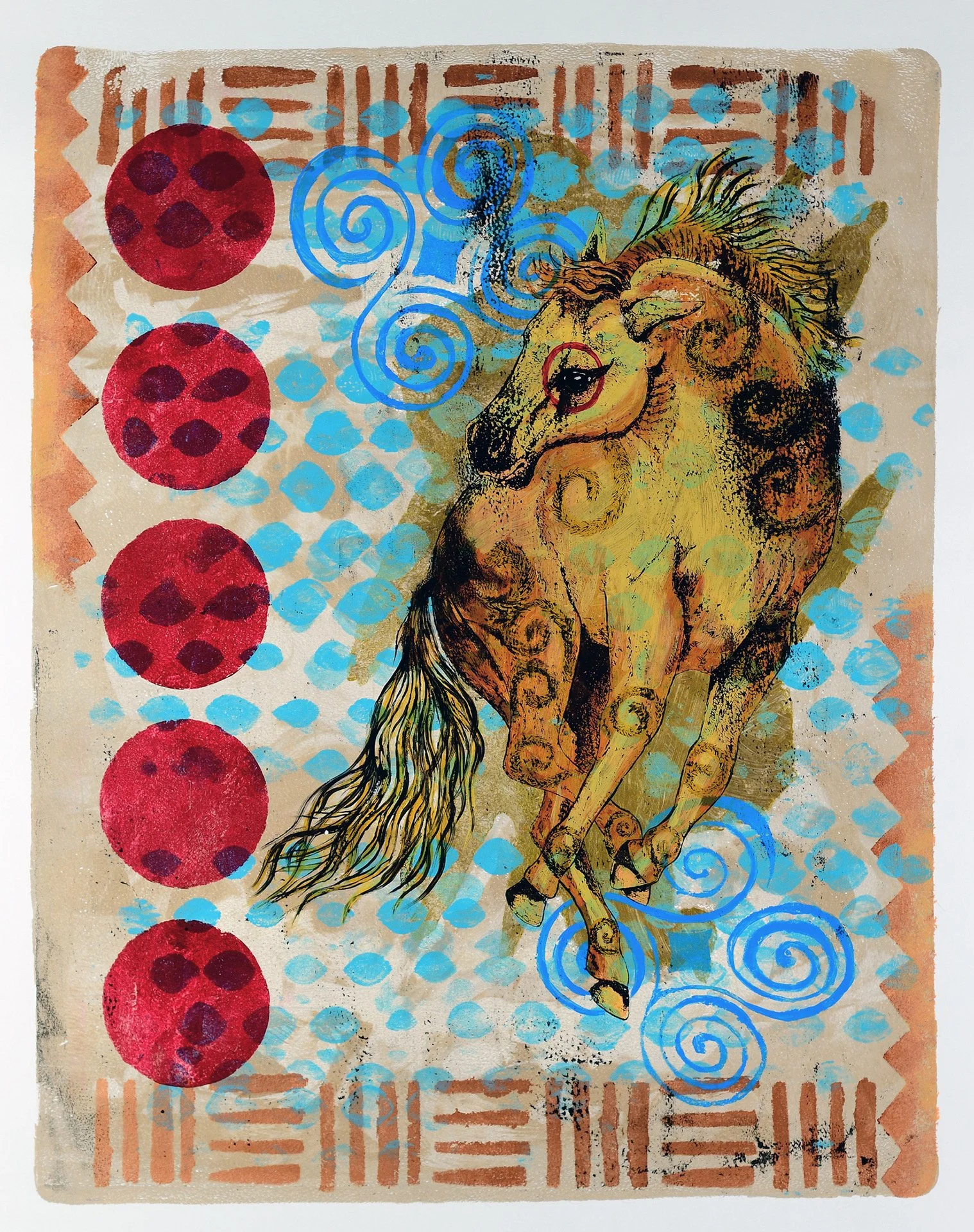 Native Pony - Robin Stockton, 25.5x31", $1,500