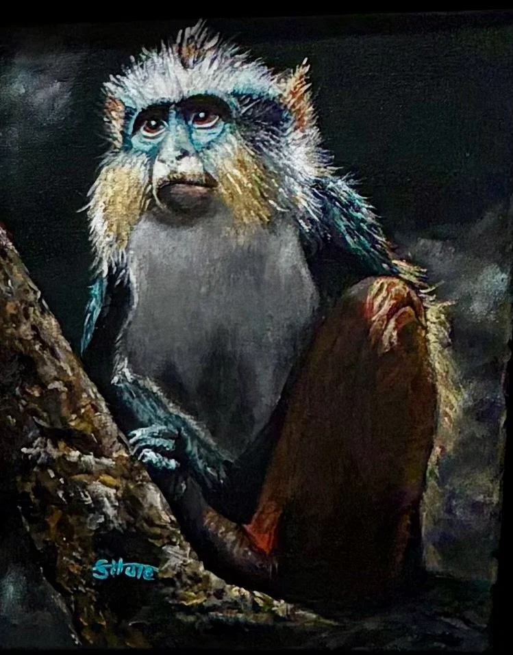 Blue Tamerin - Sue Hale, 12x15, $350