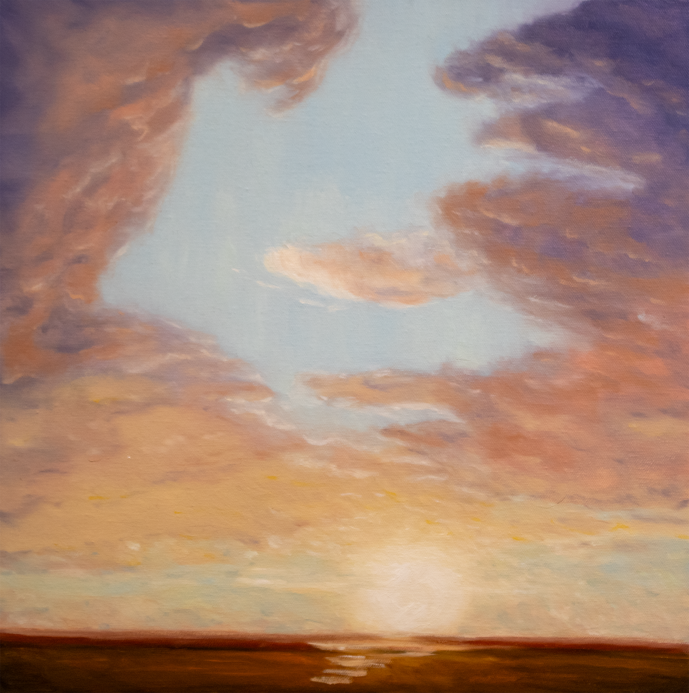 SOLD - A Nice Day - Clayton Beavers, oil on canvas, $100
