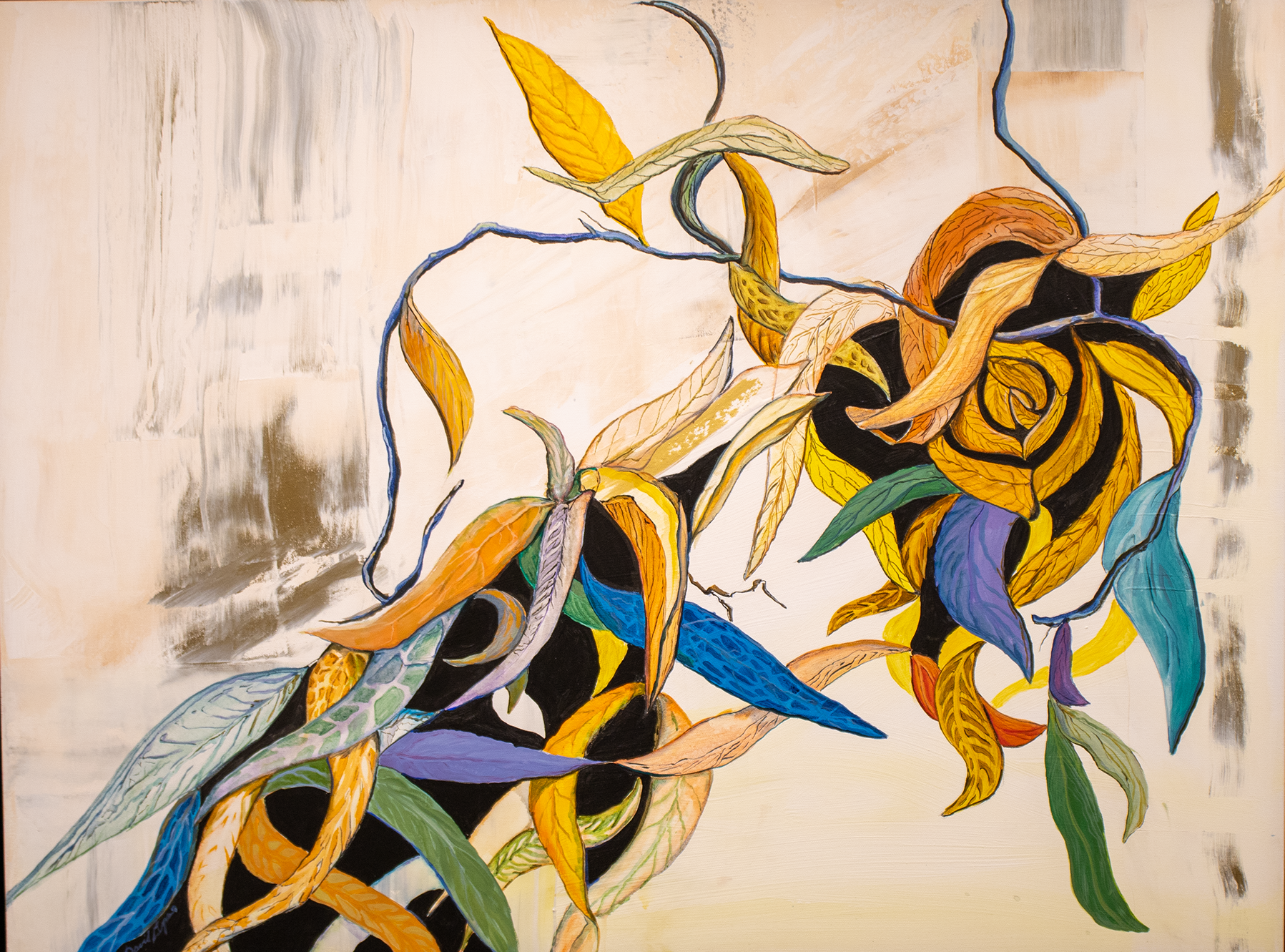 Rolling with Nature - David Gipson, acrylic, $800