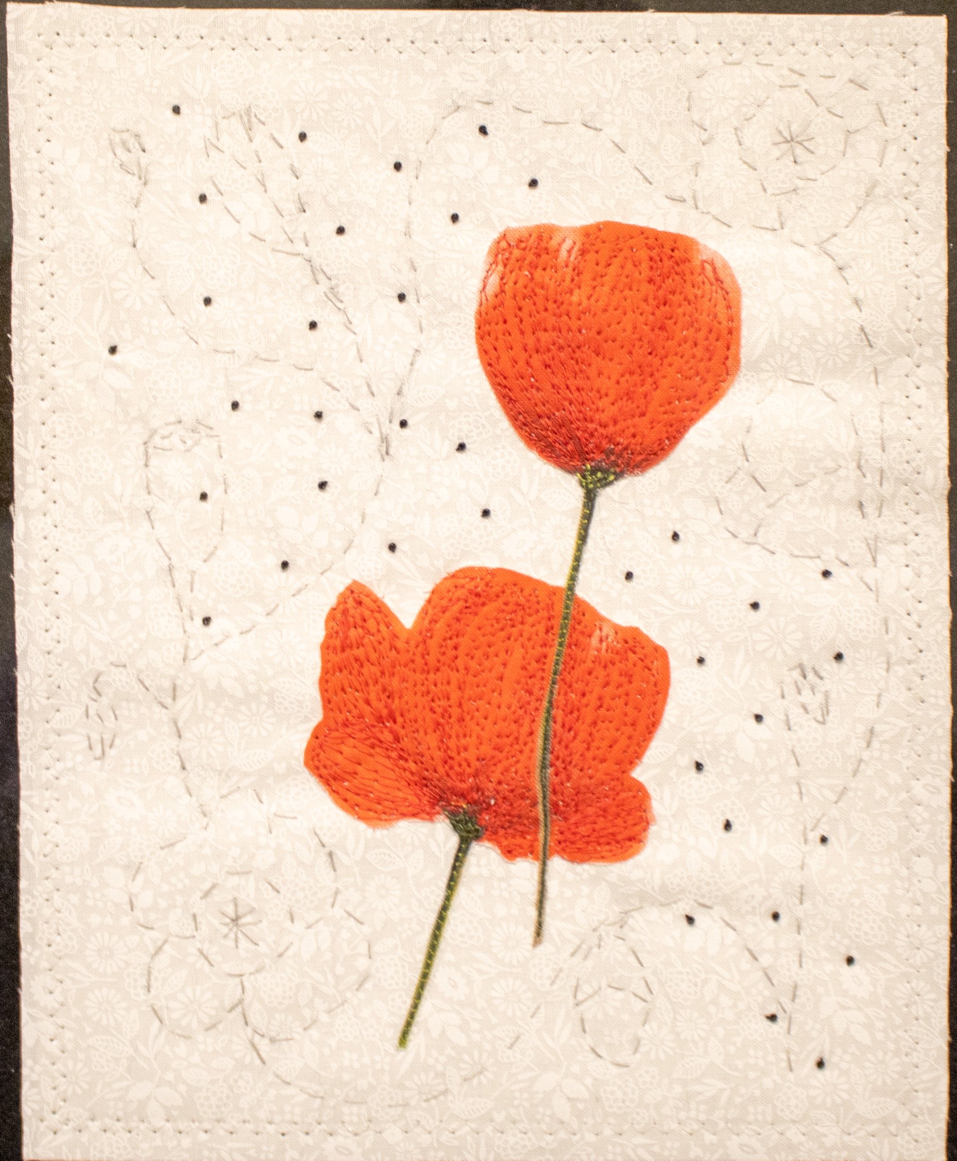 Talisman - Amy Jo Garner, fiber art (art quilt), $200