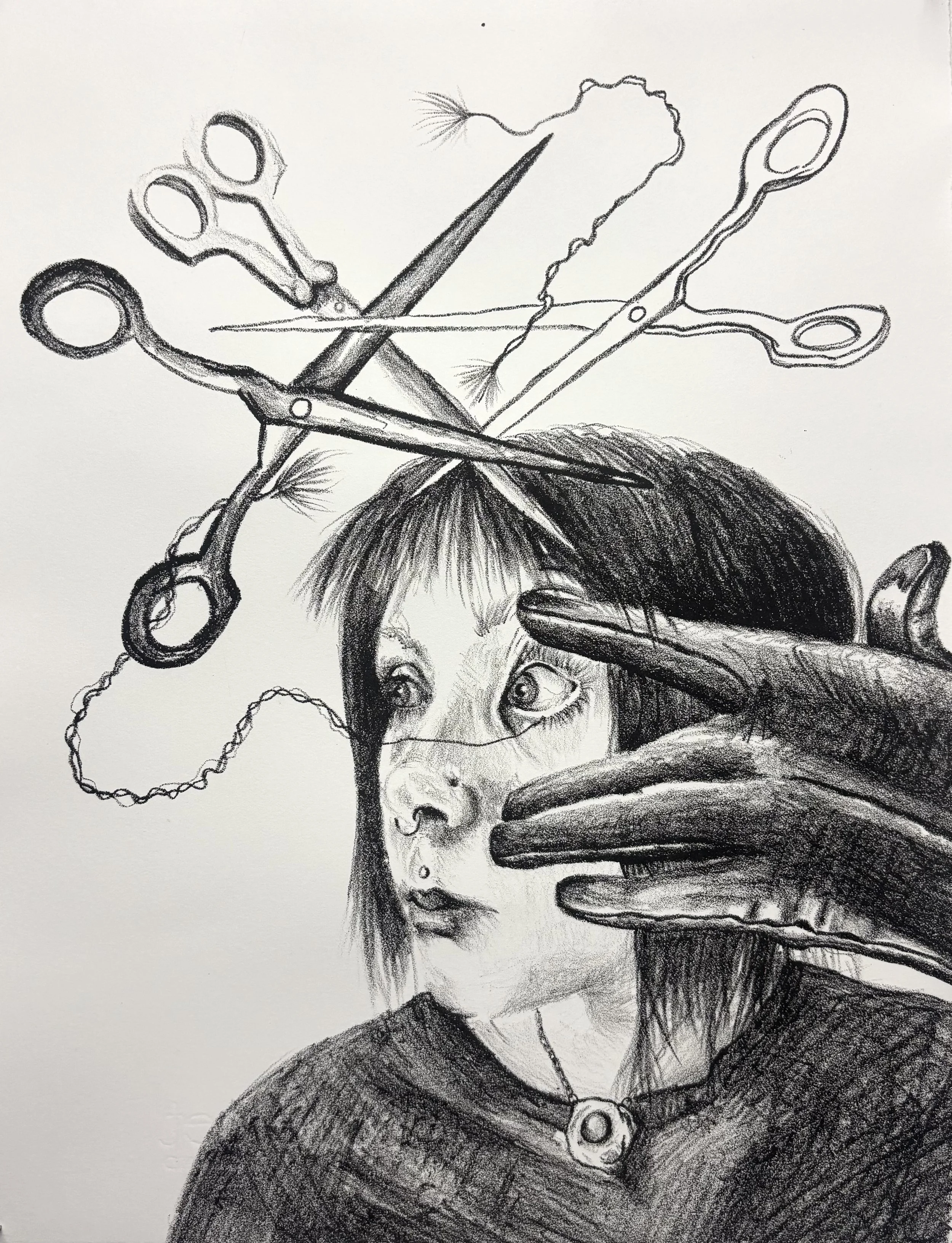 Cut It Out - Cierra Roberts, 15x12x2", $100