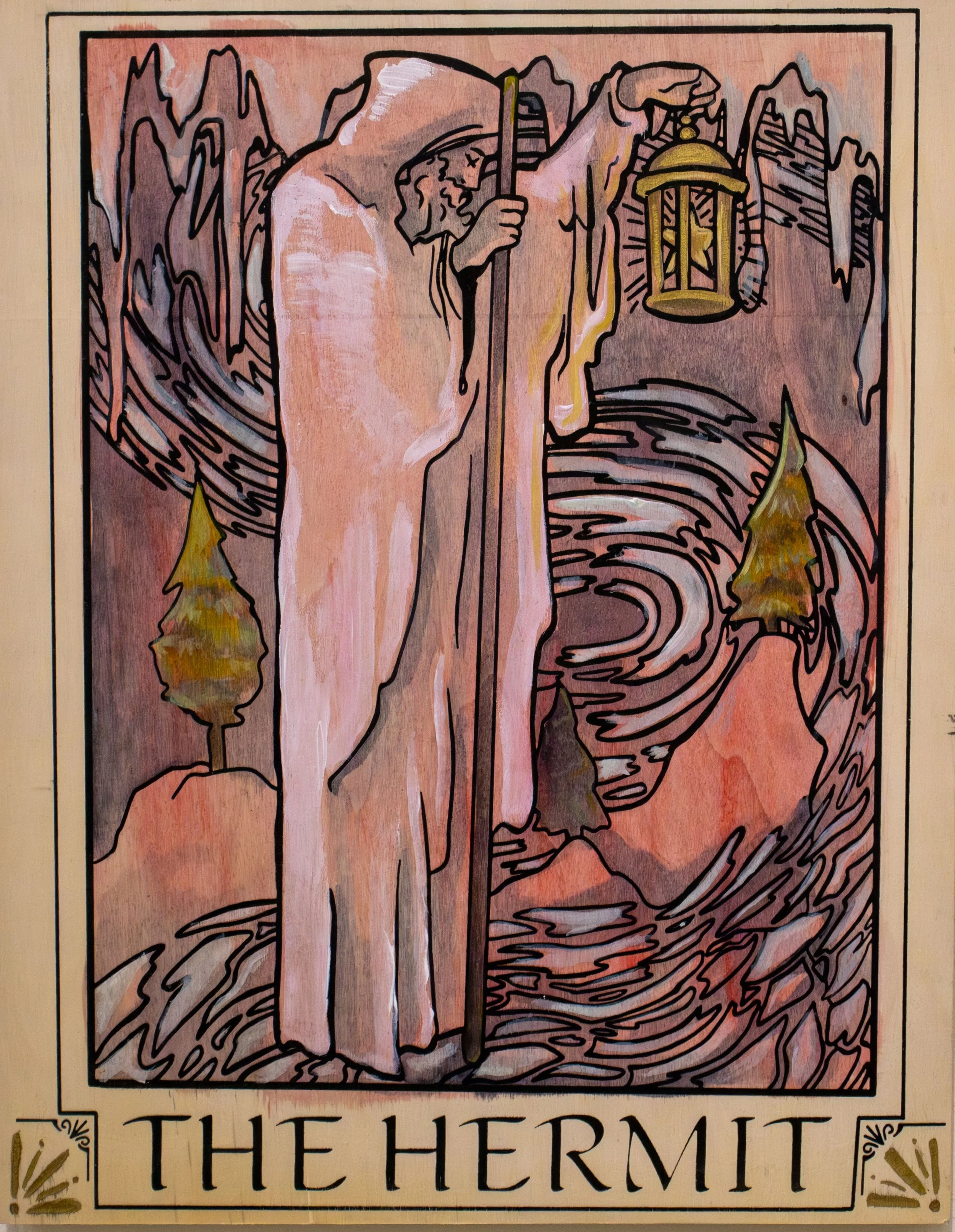 The Hermit - Aztrid Moan, 11x13", $215