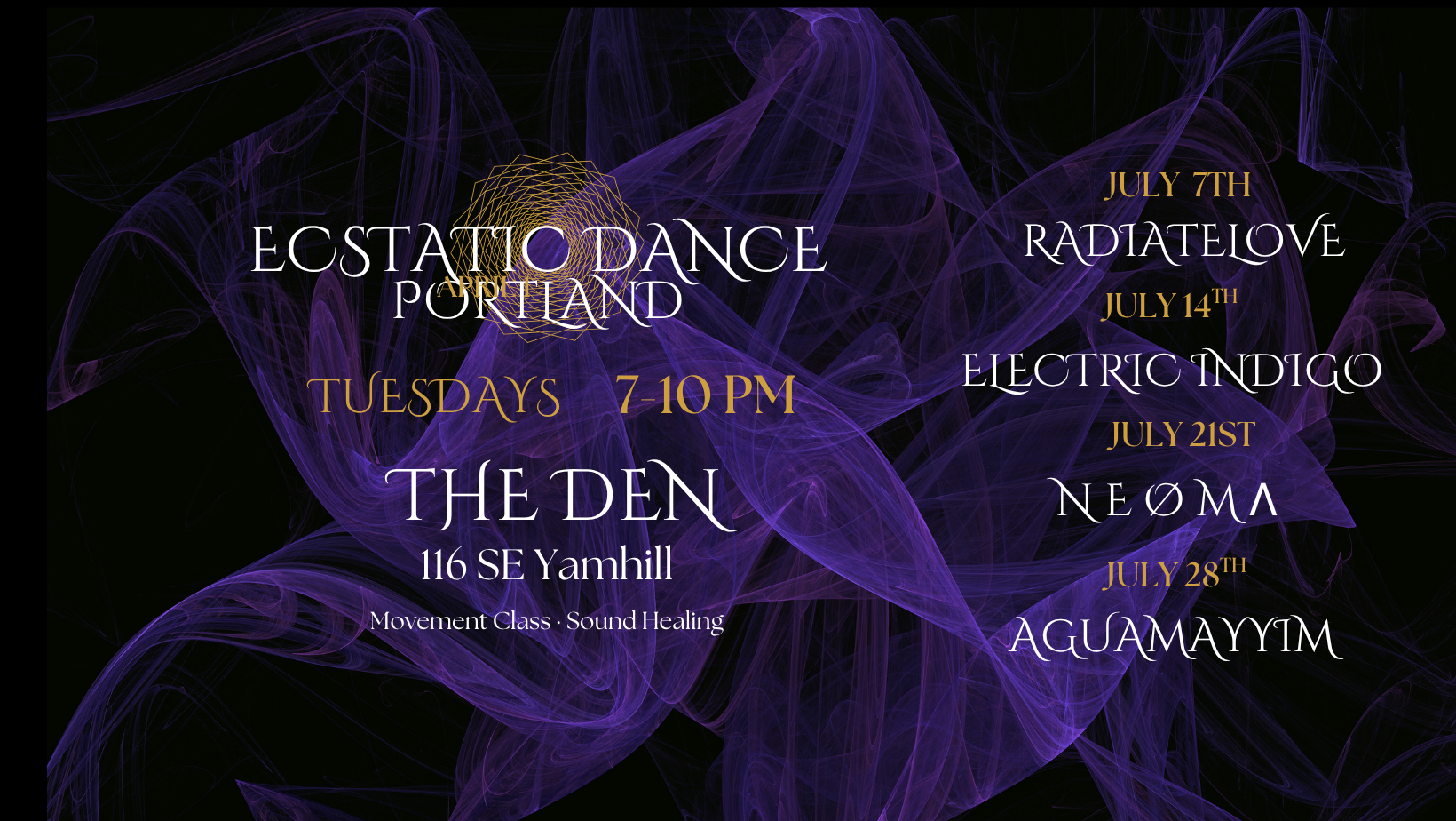 ECSTATIC DANCE PORTLAND : AGUAMAYYIM