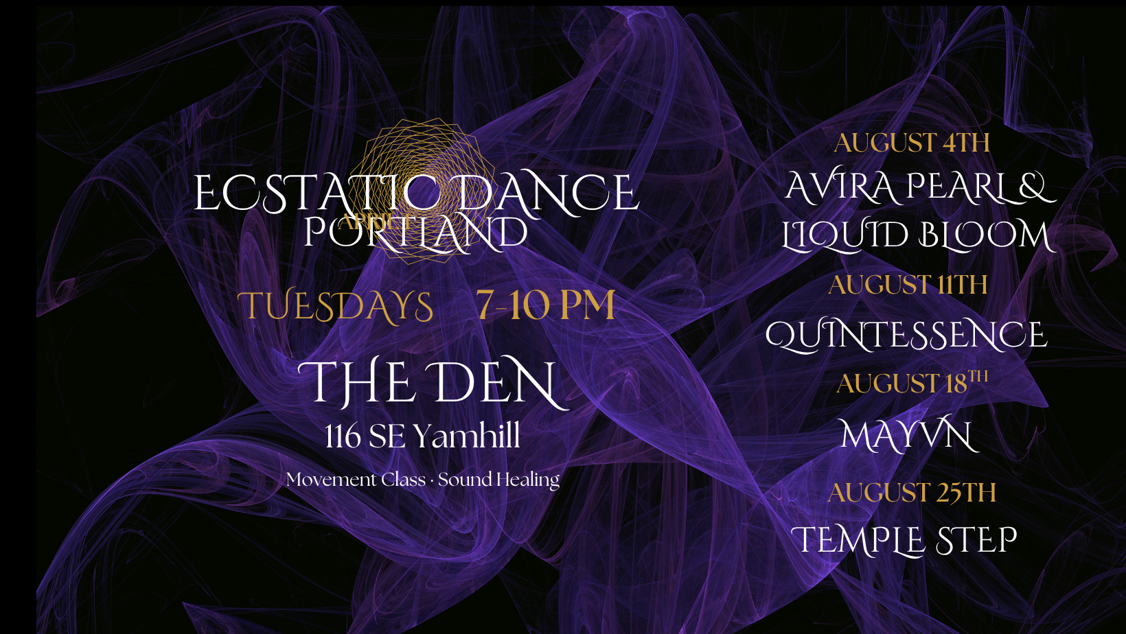 ECSTATIC DANCE PORTLAND : TEMPLE STEP