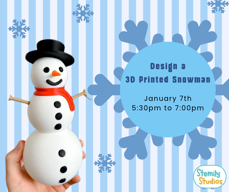 Design a 3d Snowman