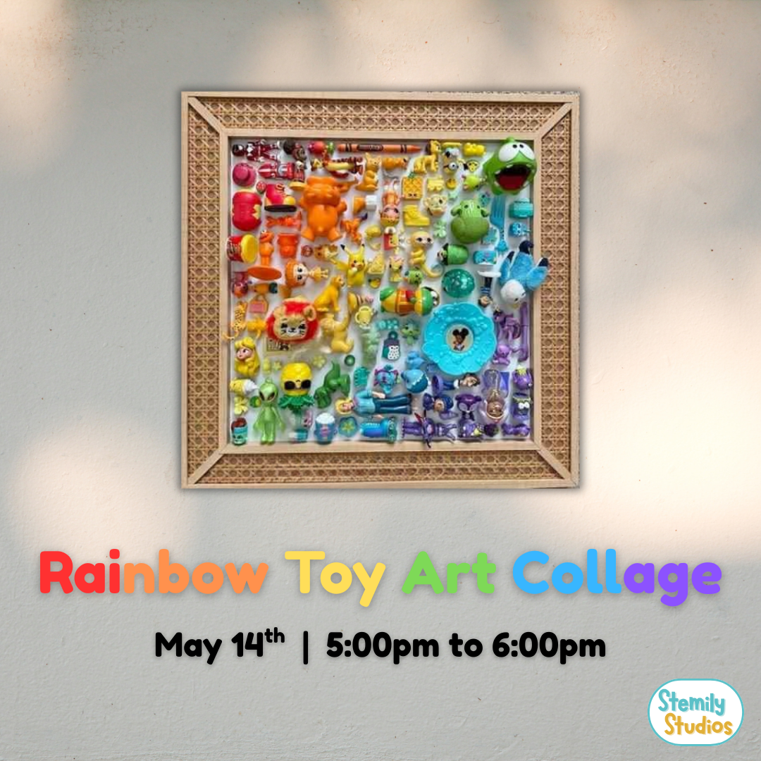 Rainbow Toy Art Collage