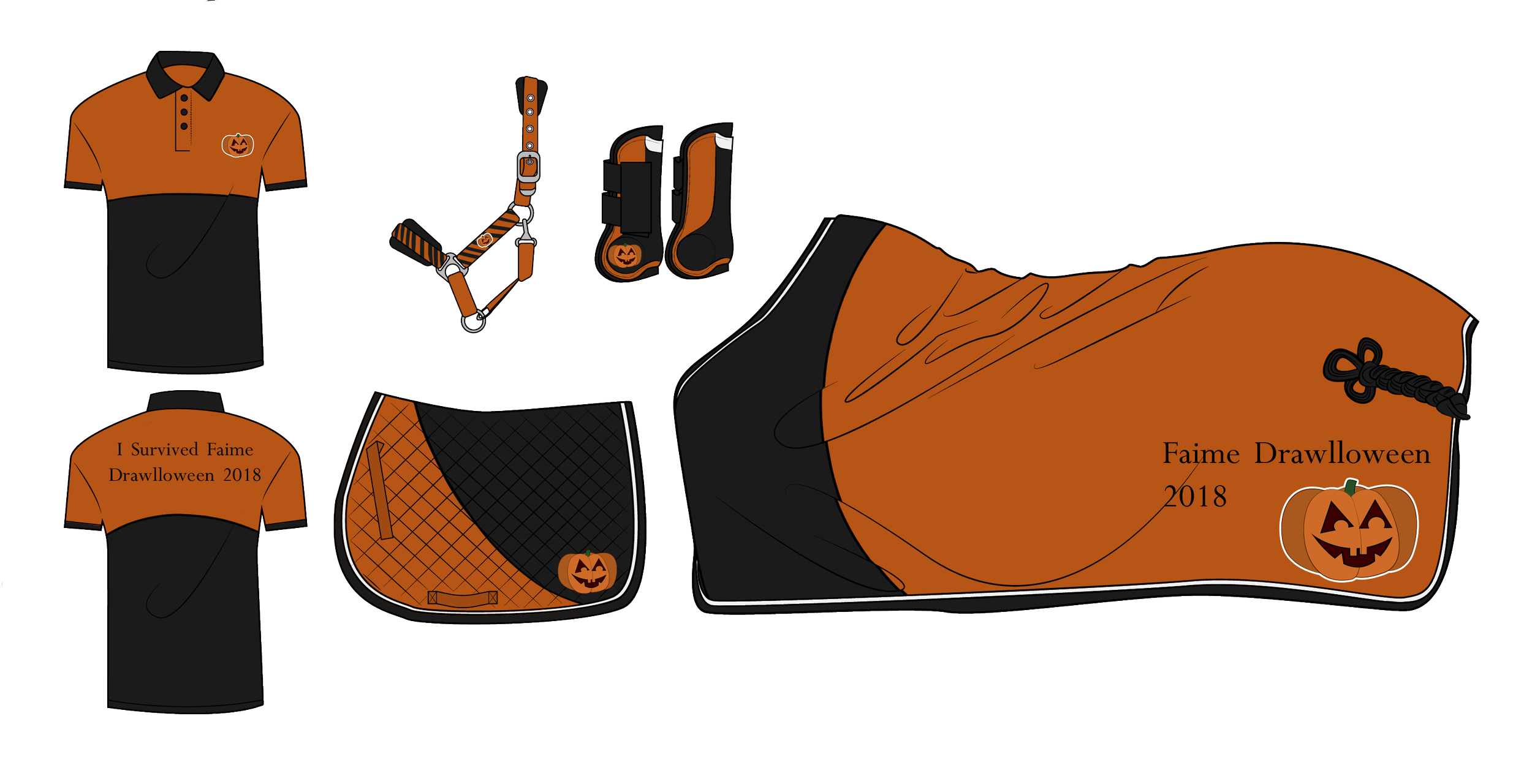 2018 Drawlloween Tack Prize