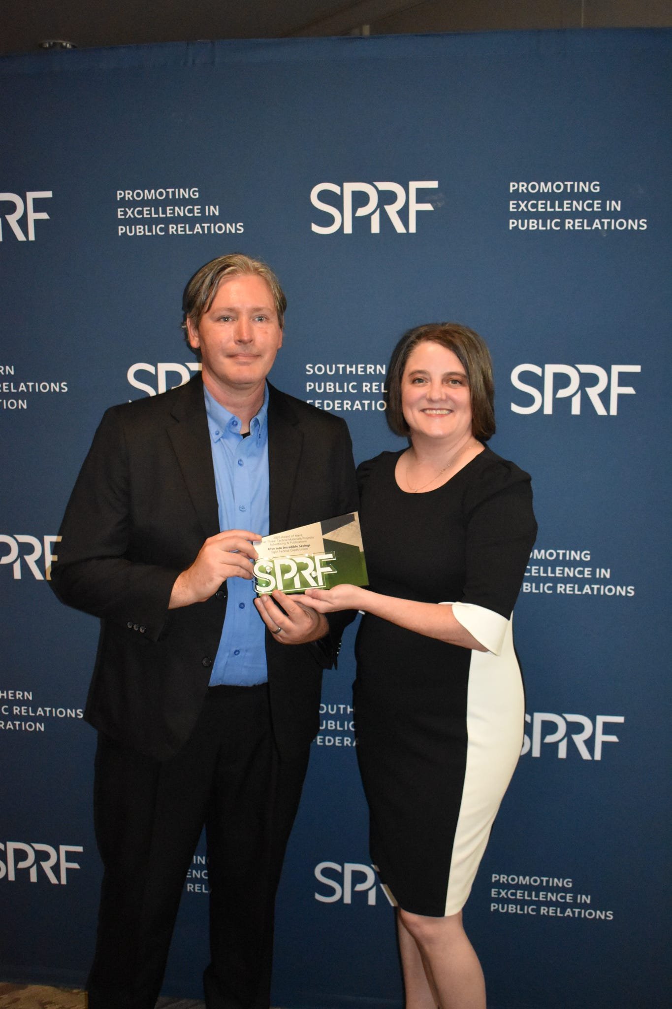 Daniel Spanier III (L) and Sarah Clancy, APR (R)