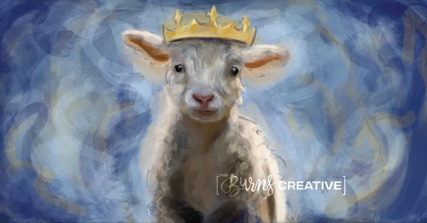 Here&rsquo;s a closer look at the lamb I painted for one of my favorite songs played during FUSE weekend at @ironwood.church

It was quite a challenging piece because since I was recording a time lapse of the process, I wasn&rsquo;t able to sketch th