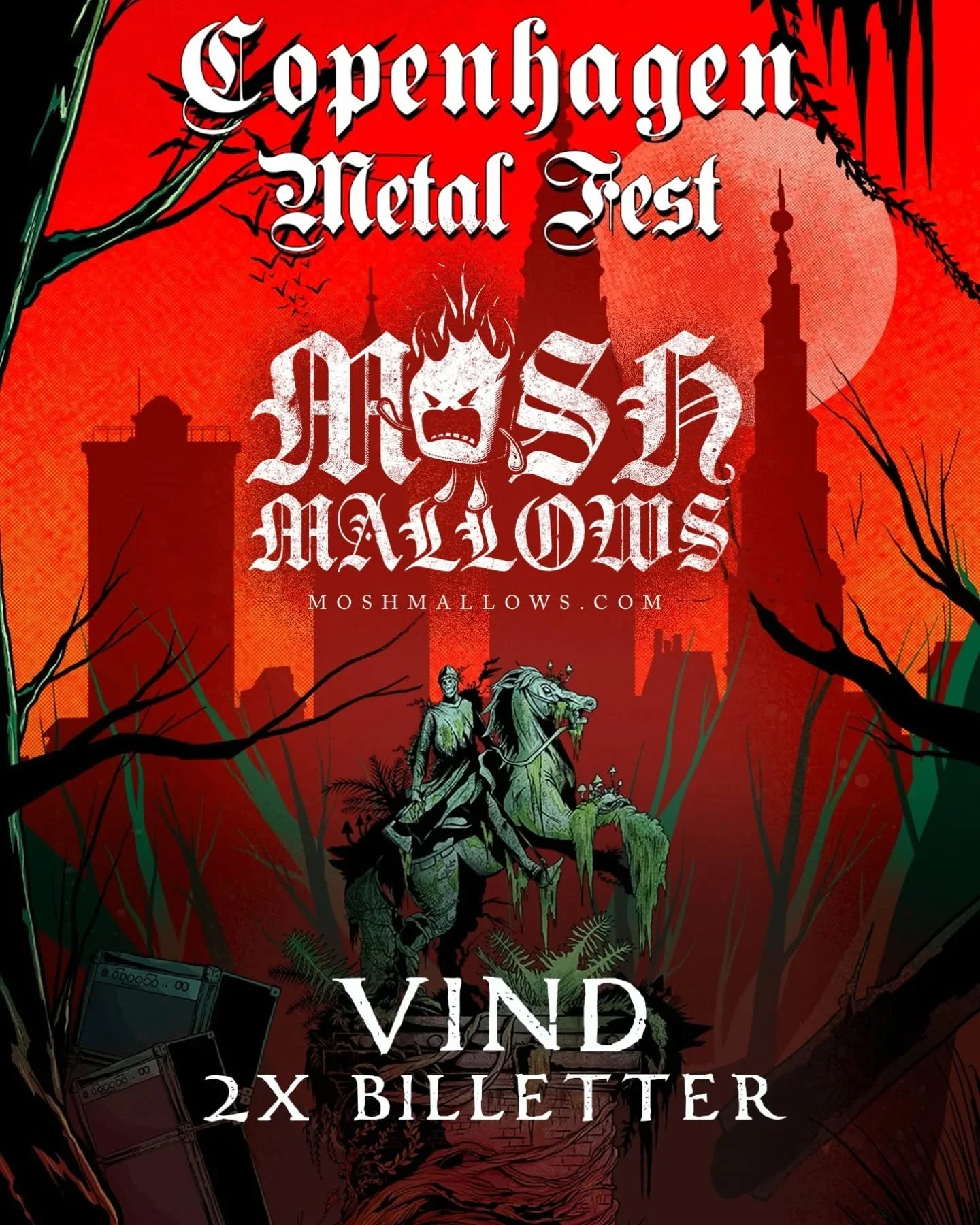 In collaboration with @copenhagen_metal_fest we're giving away two tickets to this years festival! 

In order to win:
1. Share this story
2. Follow @moshmallowsdk
3. Follow @copenhagen_metal_fest

We'll announce the winner on Tuesday the 16th!