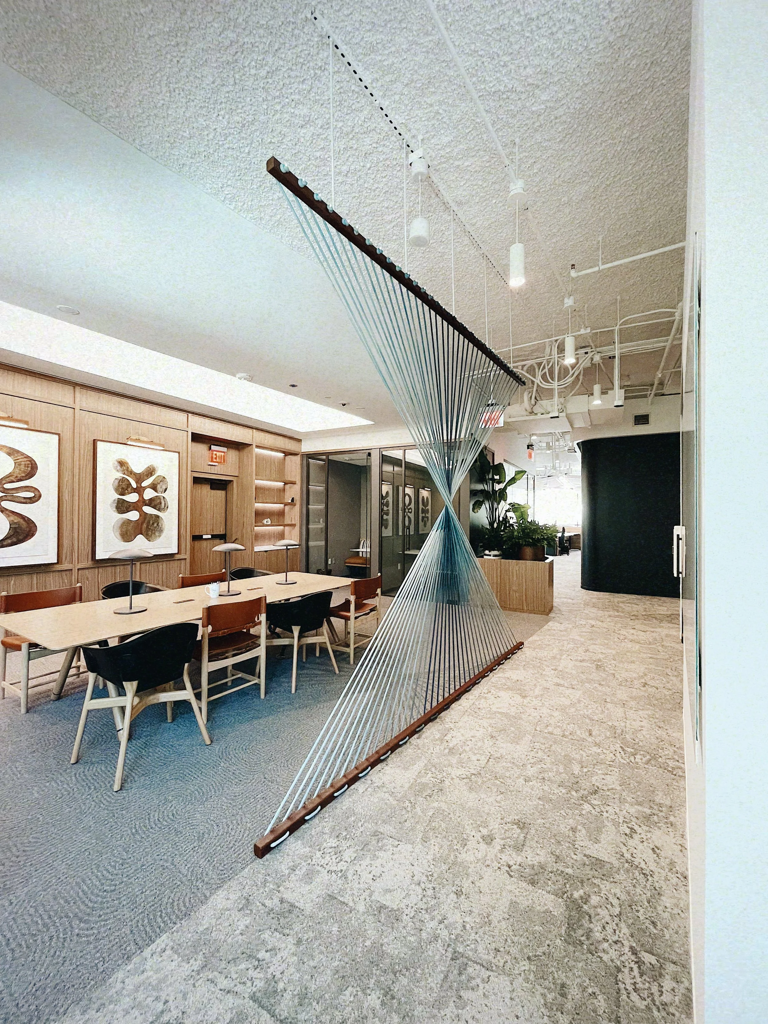 Indigo Rope Art Installation